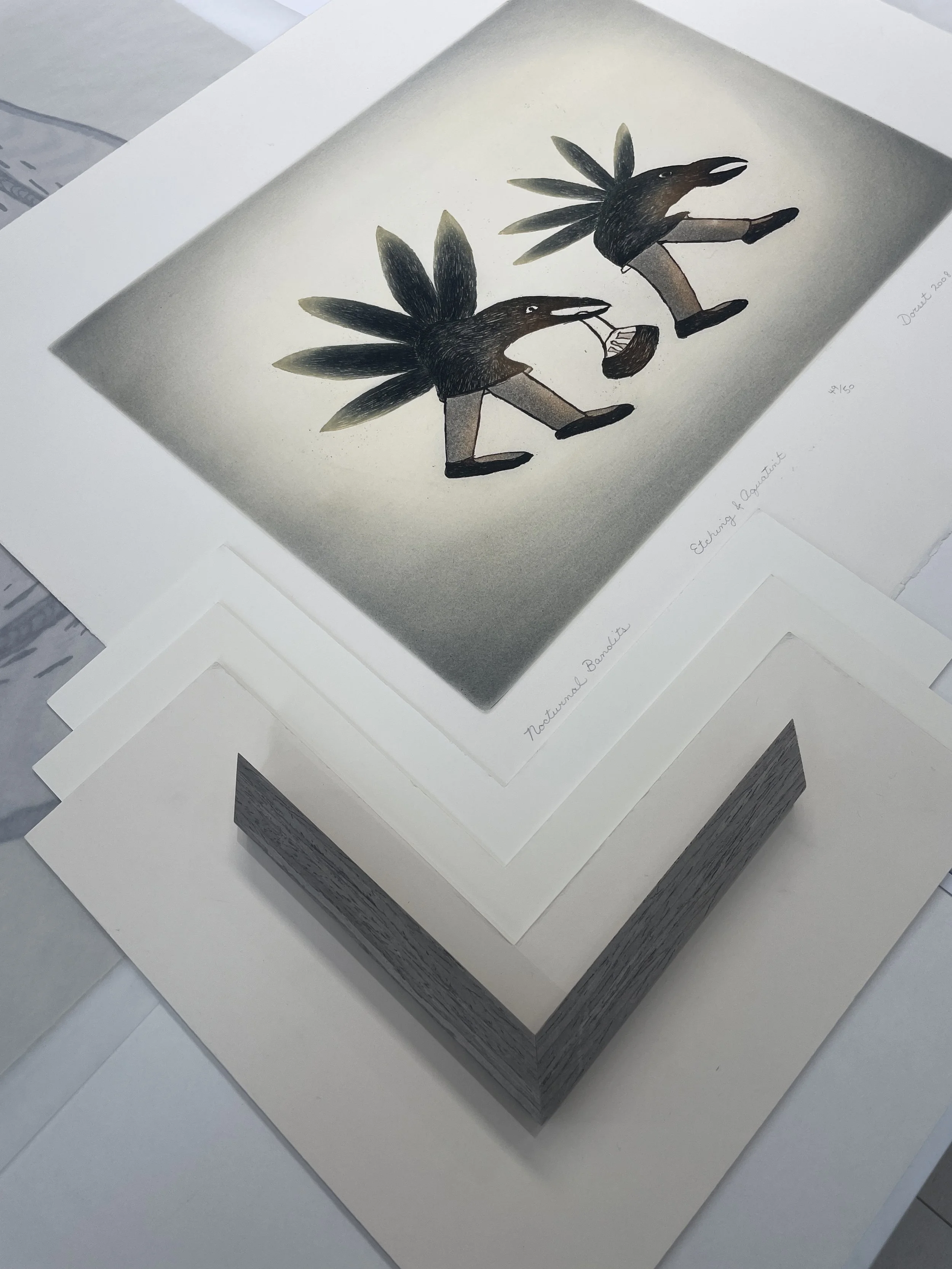 Fine art framing installation