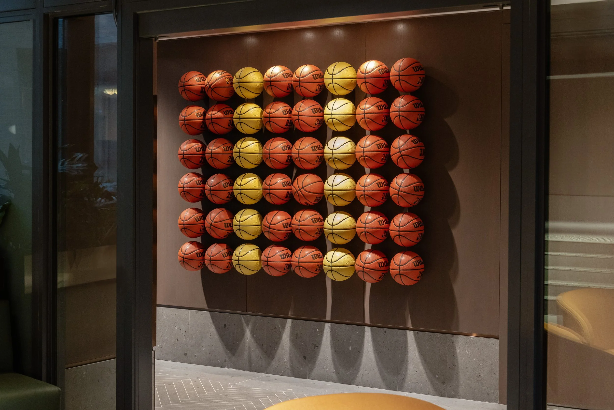 Custom designed and fabricated feature wall for multi residential property