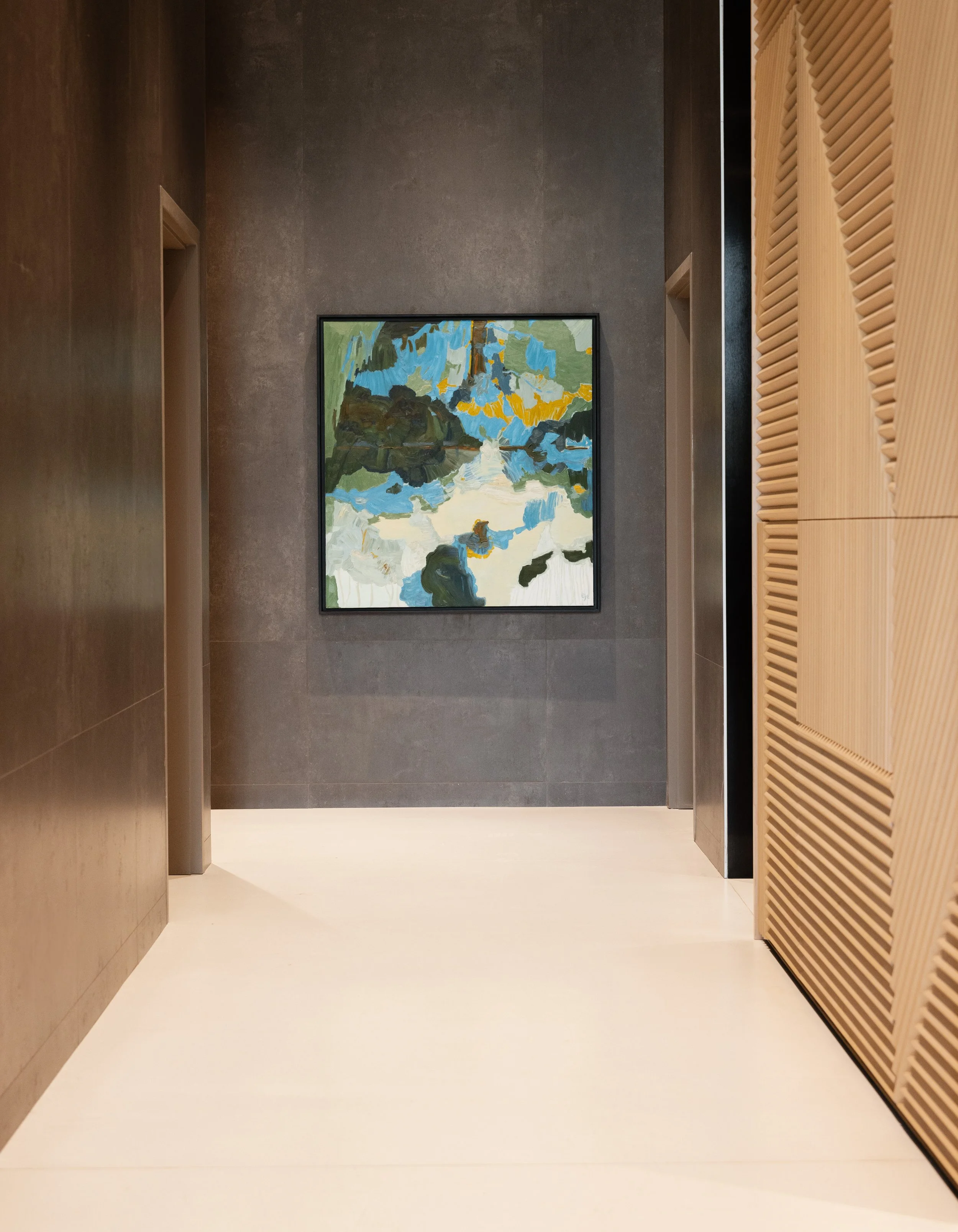 Multi-residential building curated art program