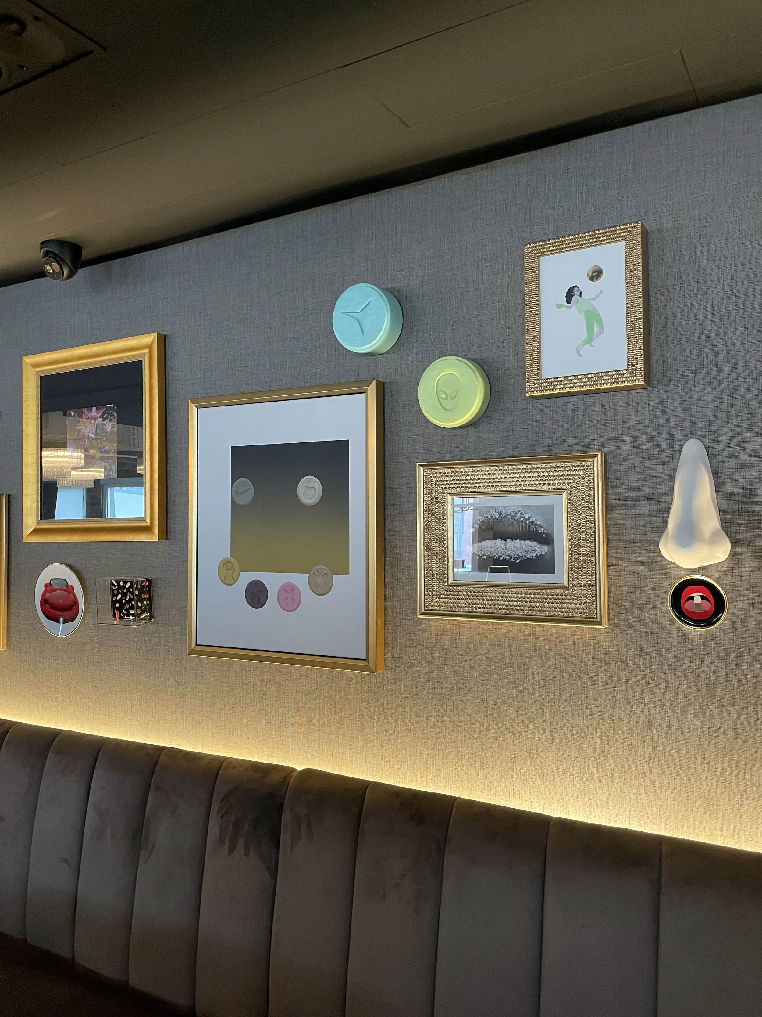 Restaurant interior artwork commission accessories procurement