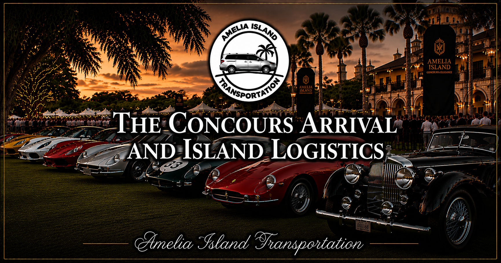 The Concours Arrival and Island Logistics