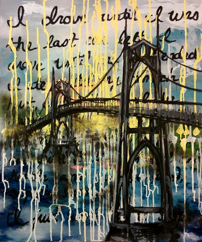 Let The Mother Fucker Burn - Oil Painting