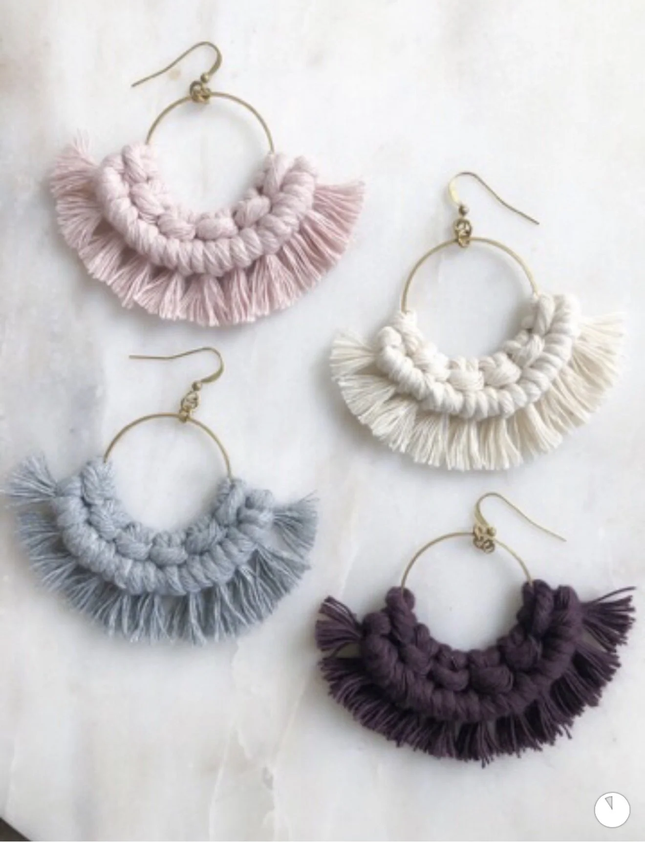 Macrame earrings 