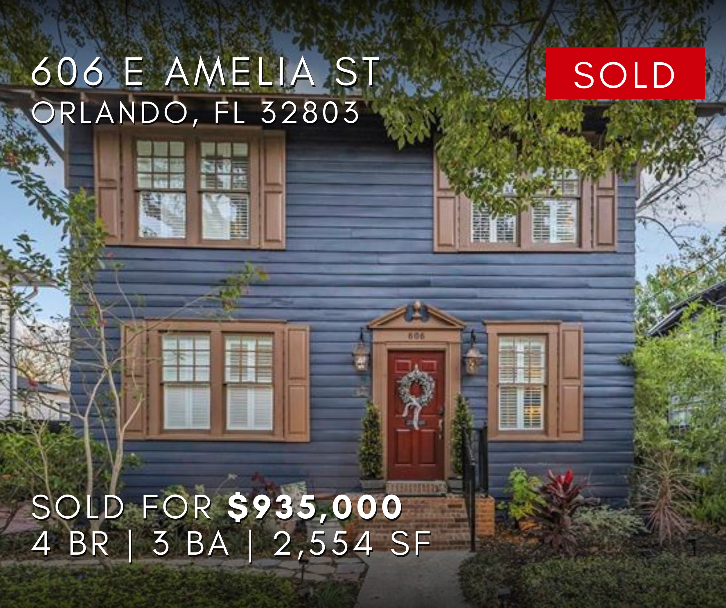 606 East Amelia Street Orlando Florida 32803 Sold for $935,000 Central Florida Real Estate Agent