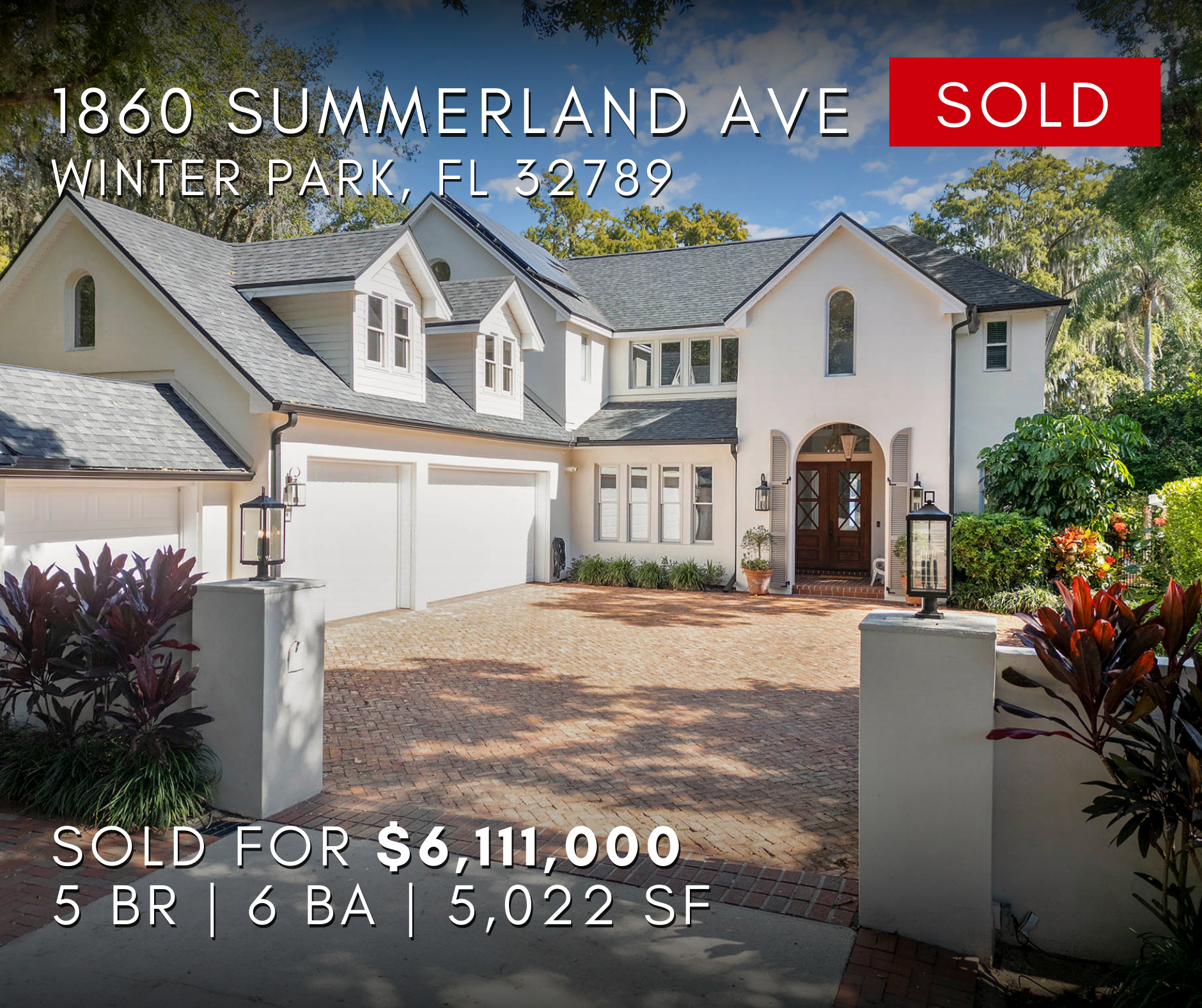 Lake Maitland Luxury Estate Waterfront Home