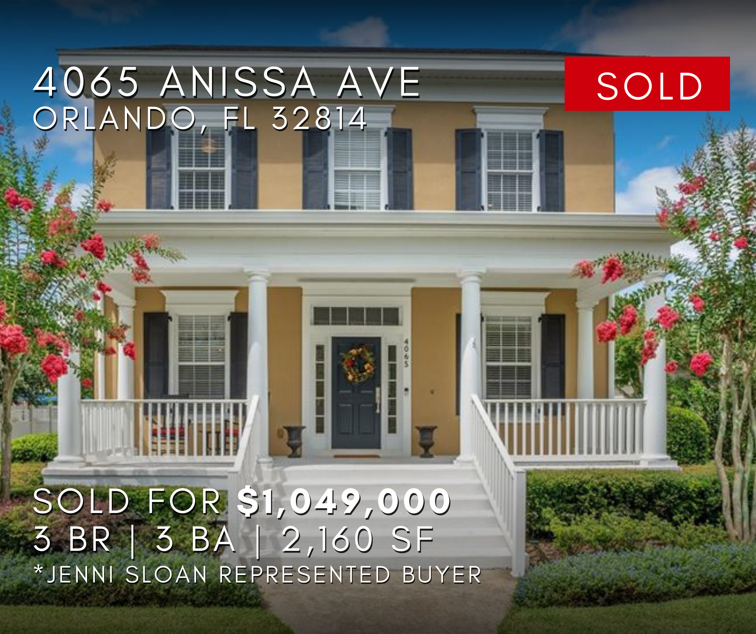 4065 Anissa Avenue, Orlando Florida 32814 , Jenni Sloan Sold Home