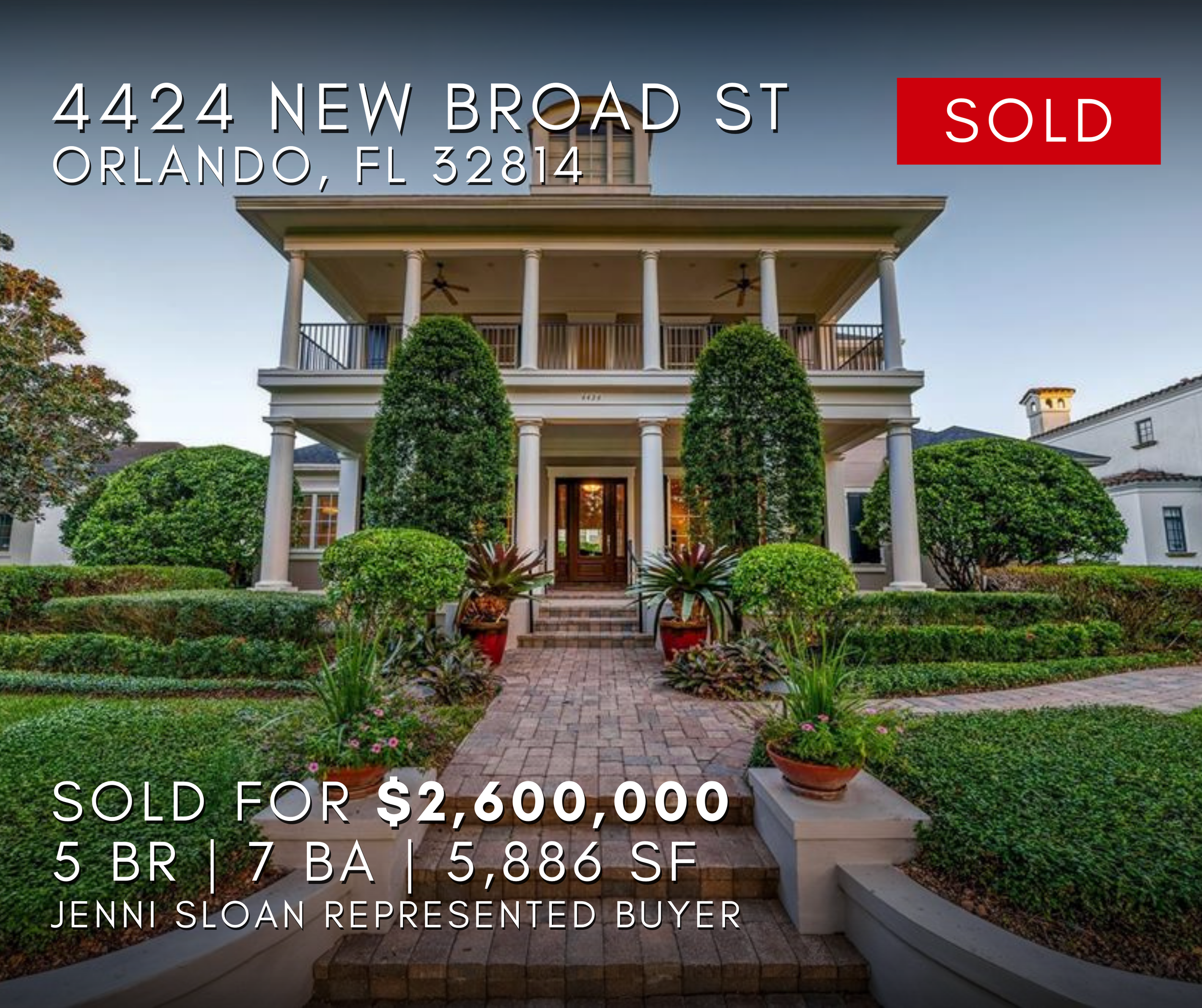 4424 New Broad Street Orlando Florida 32814, Jenni Sloan Sold home