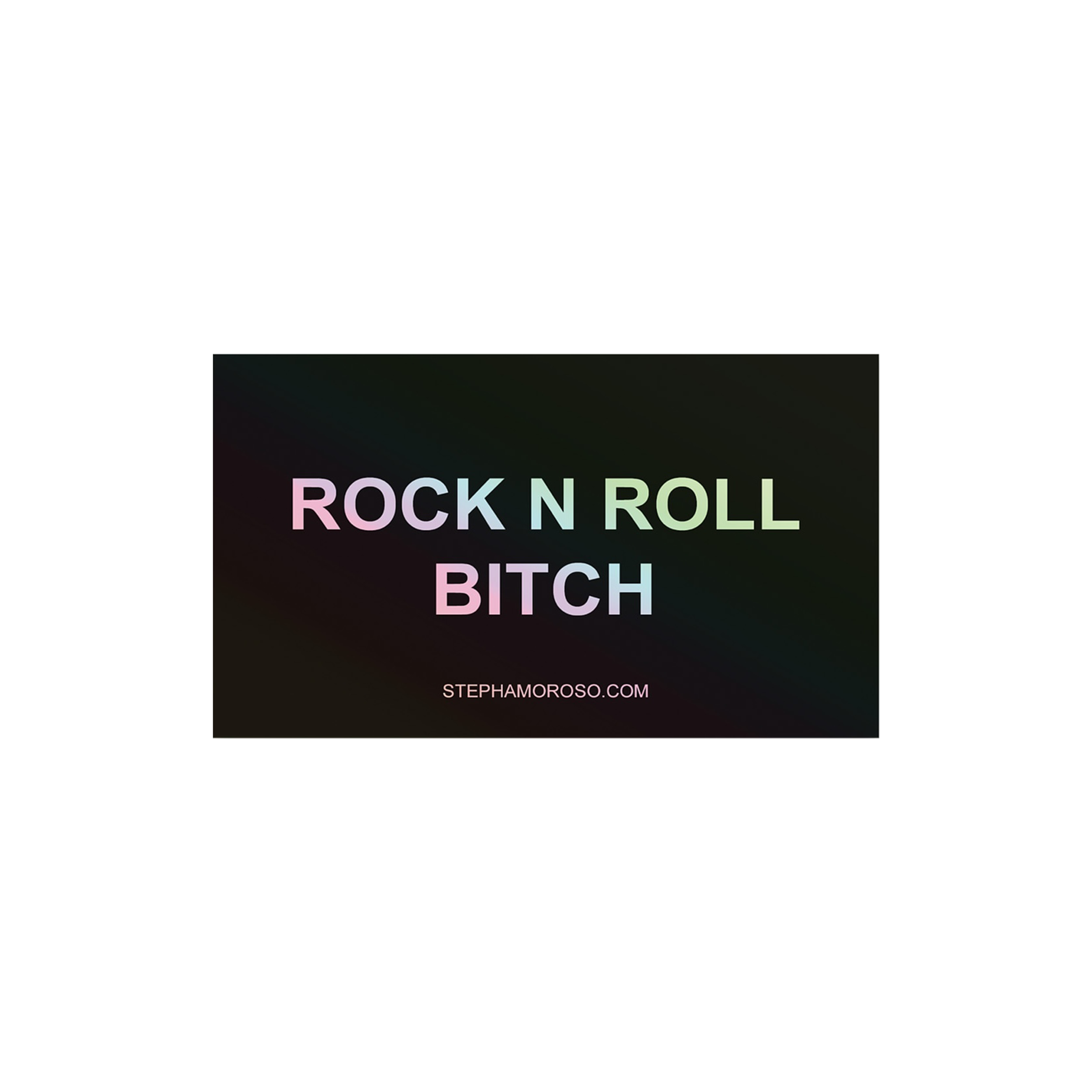 HOLOGRAPHIC ROCK N ROLL STICKER