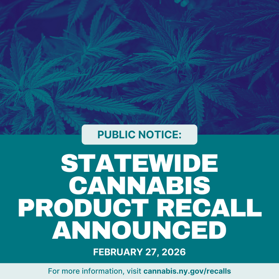 Product Recall: Statewide Cannabis Products Recall