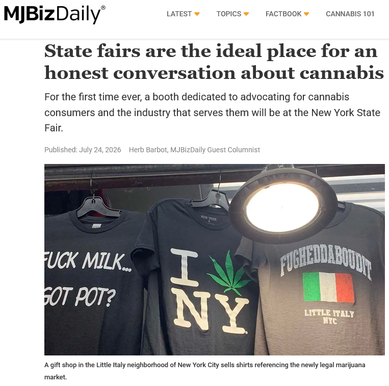 State fairs are the ideal place for an honest conversation about cannabis