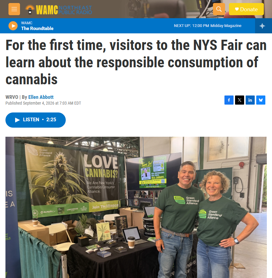 For the first time, visitors to the NYS Fair can learn about the responsible consumption of cannabis
