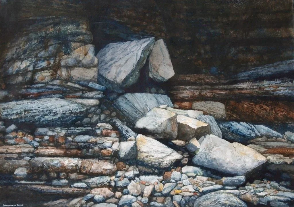 Canyon Rocks X, watercolor 32x43