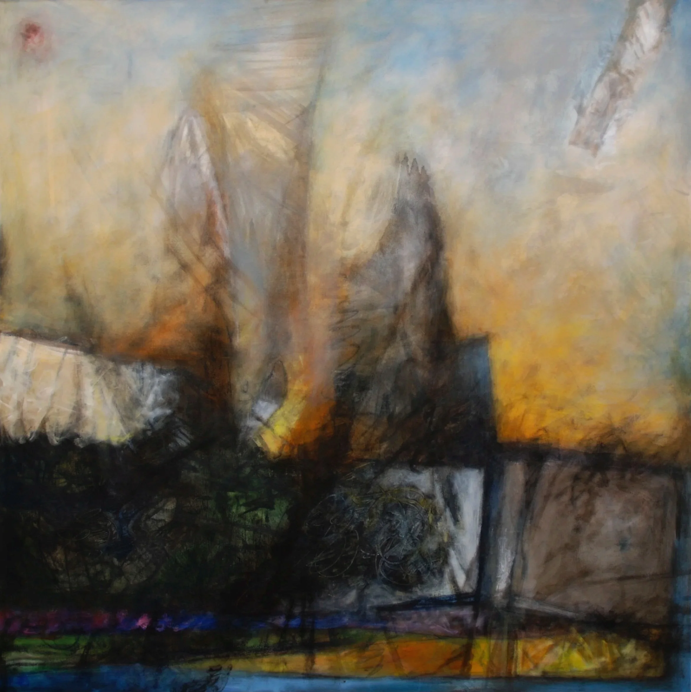 Madera XXV, acrylic on canvas 48x48