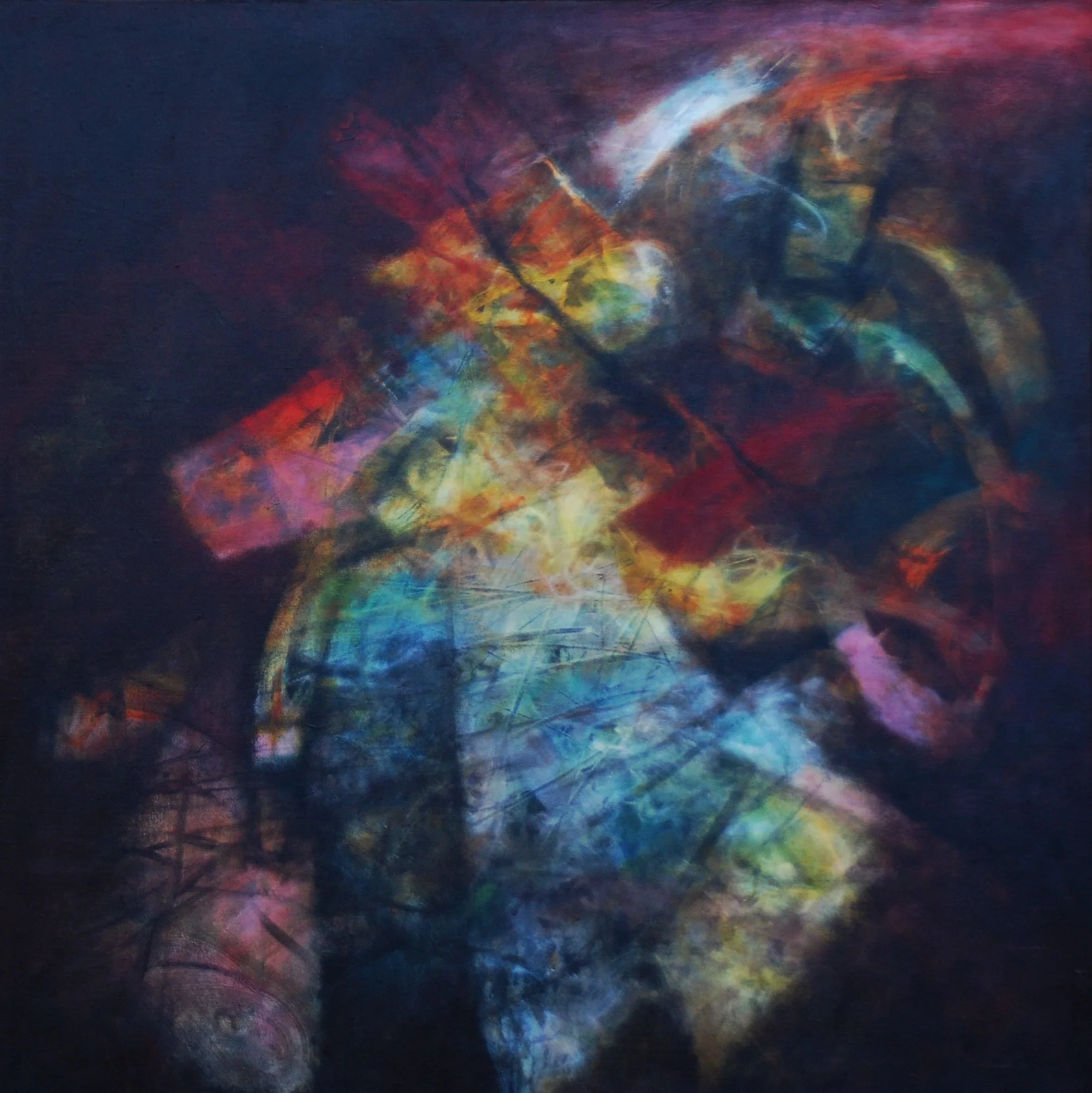 Madera VII, acrylic on canvas 36x36