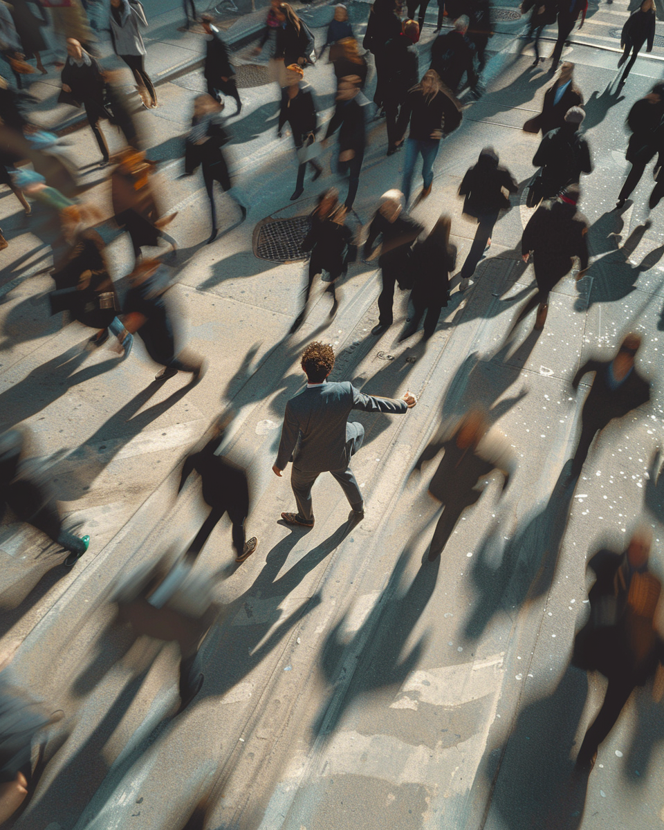 Man Amidst the Rush.png