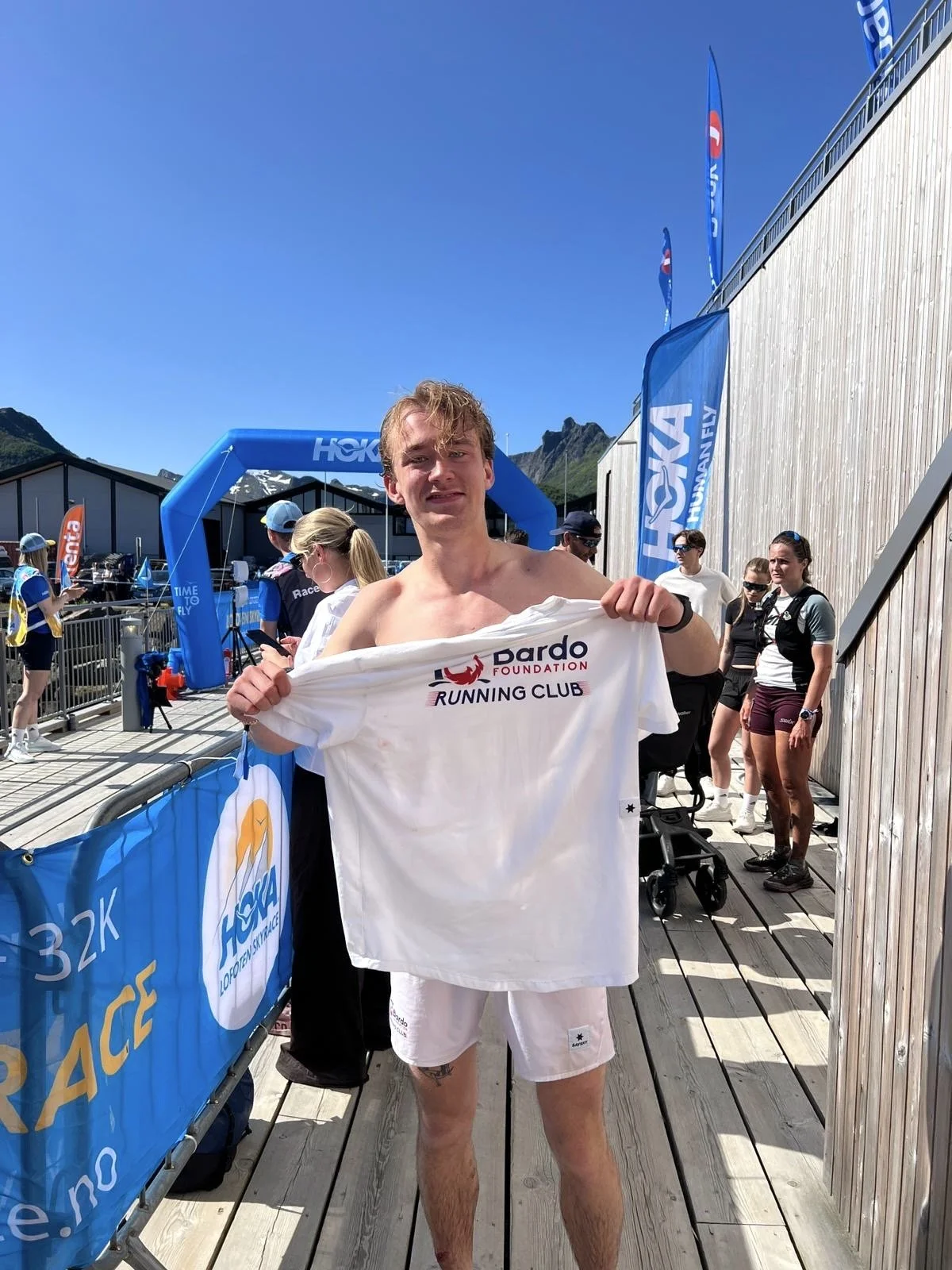 Shirtless Glory: 32km might not sound like much - until you realize itβs basically uphill both ways.