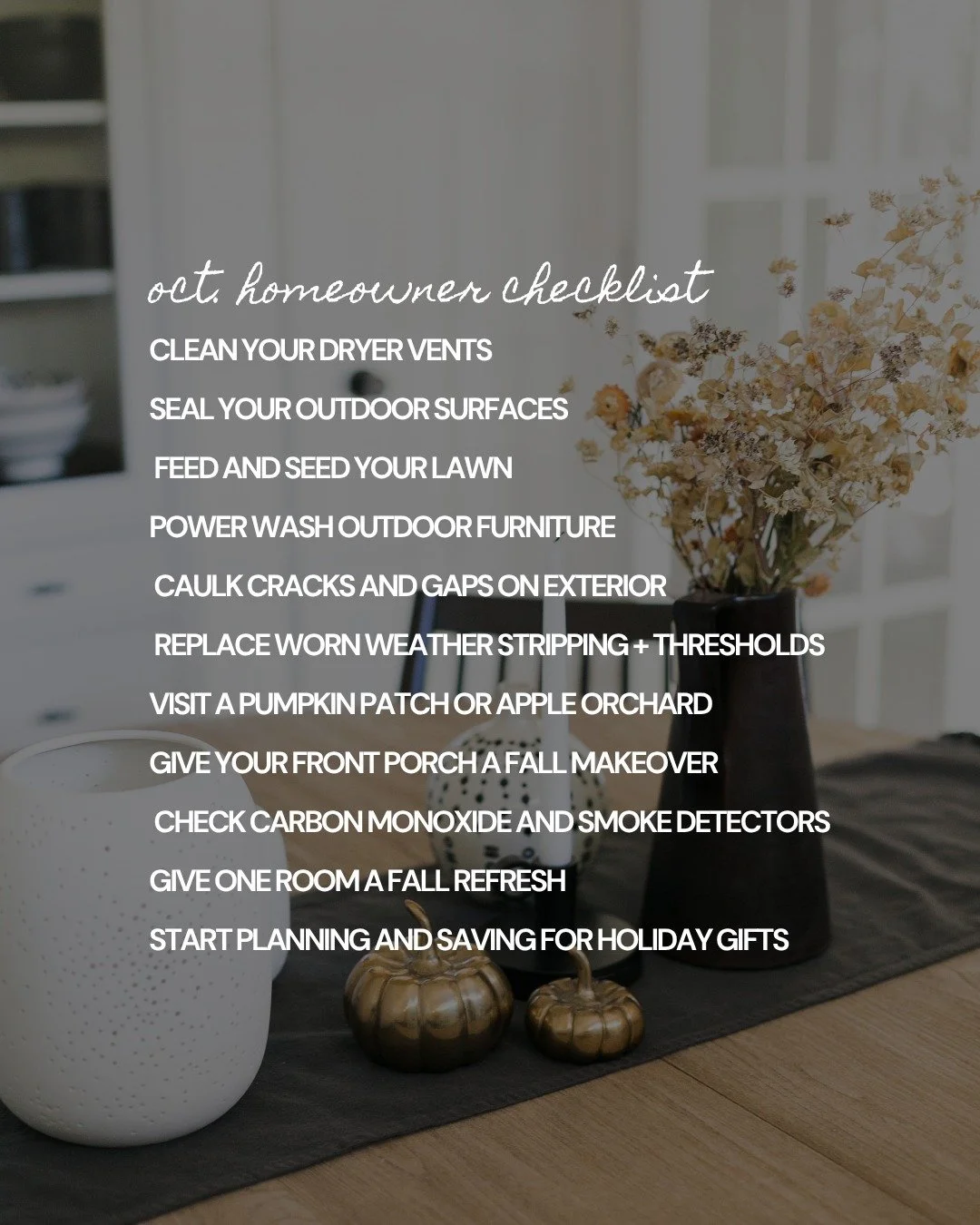 Spooky season is officially here, and so is your October homeowner checklist!

Save it, share it, and send it to your BFF!

#BrevardRealEstate #SpaceCoastRealEstate #buyandsellonthespacecoast #RealEstateExpert #sellwithshannon #spacecoastliving #home