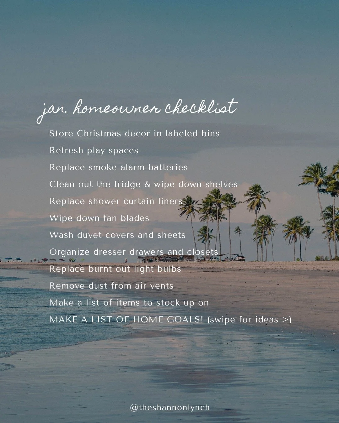 January starts at home. 🏡 

As we kick off the new year, this homeowner list is a simple way to pause, reflect, and start planning what you want your home (and life) to support in 2026. Whether it&rsquo;s small updates, big goals, or just getting cl