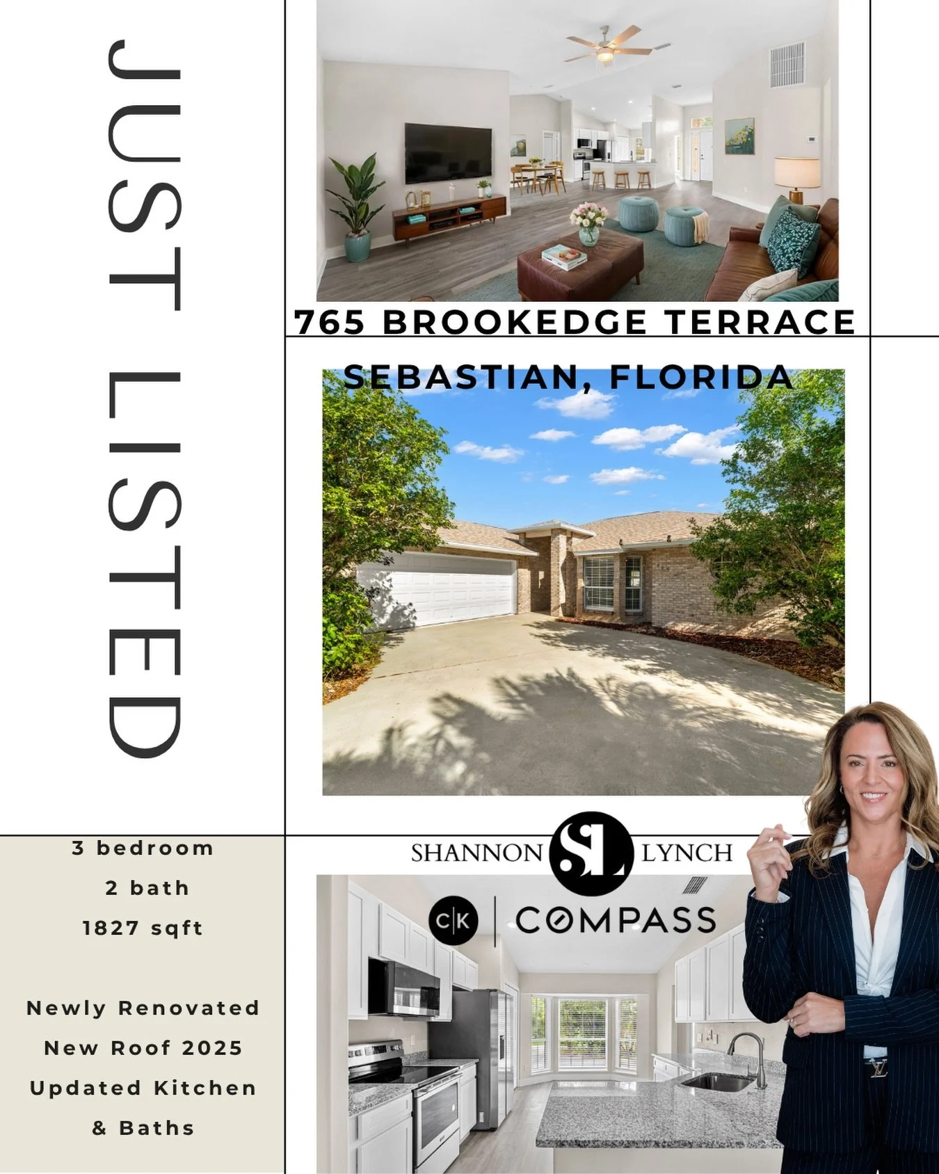 A brand new roof (2025) and a full 2026 interior refresh? Welcome to the most &lsquo;worry-free&rsquo; home in Sebastian.
765 Brookedge Terrace offers a total interior overhaul including new LVP flooring, granite countertops, and fresh paint. The ope