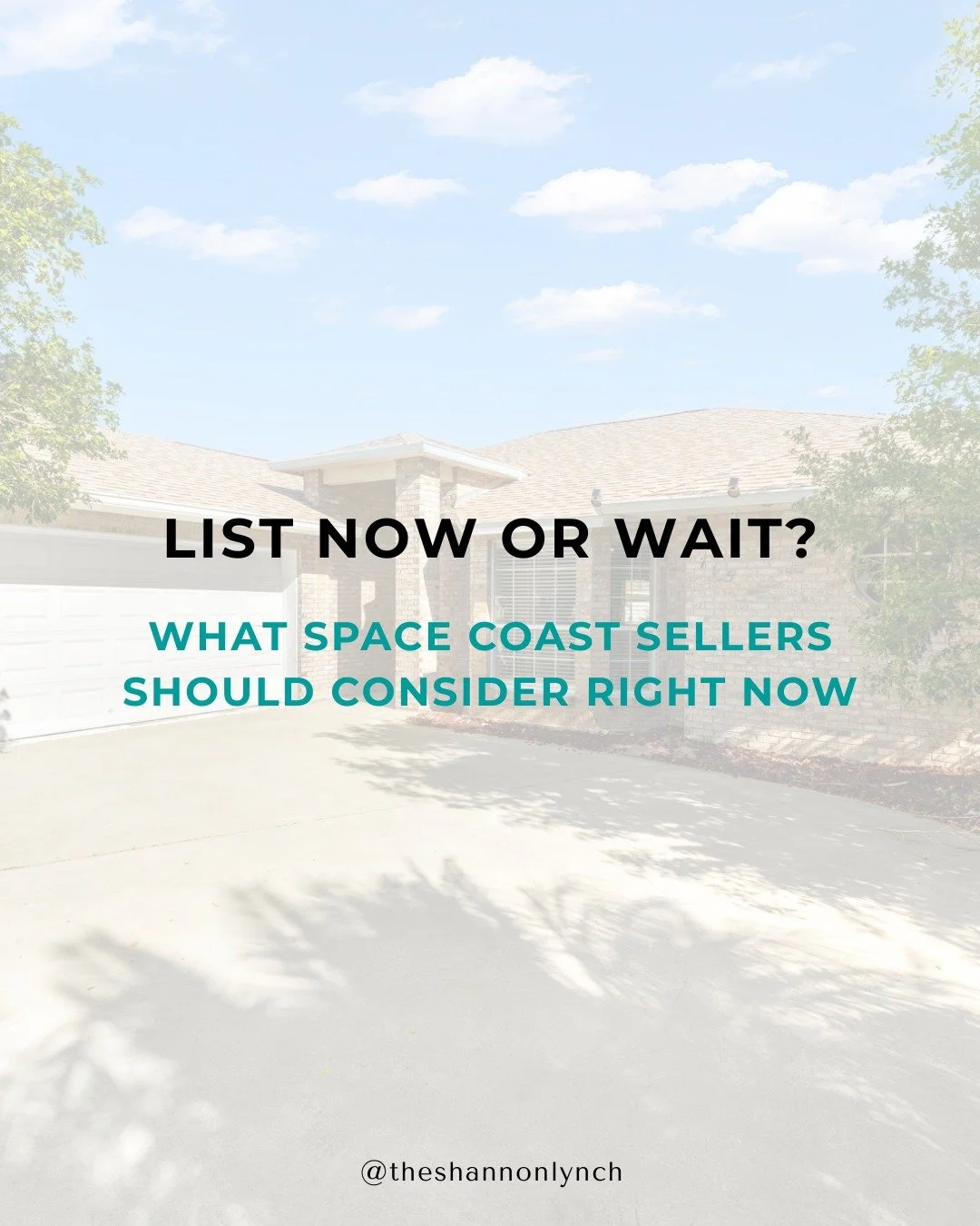 List now or wait? It&rsquo;s one of the biggest questions Space Coast sellers are asking right now, and the answer depends on your strategy, not just timing.

If your home is move-in ready, listing now can help you capture active buyers and create ea