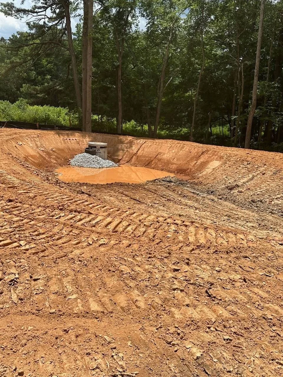Pond installation and excavation project in Newnan GA