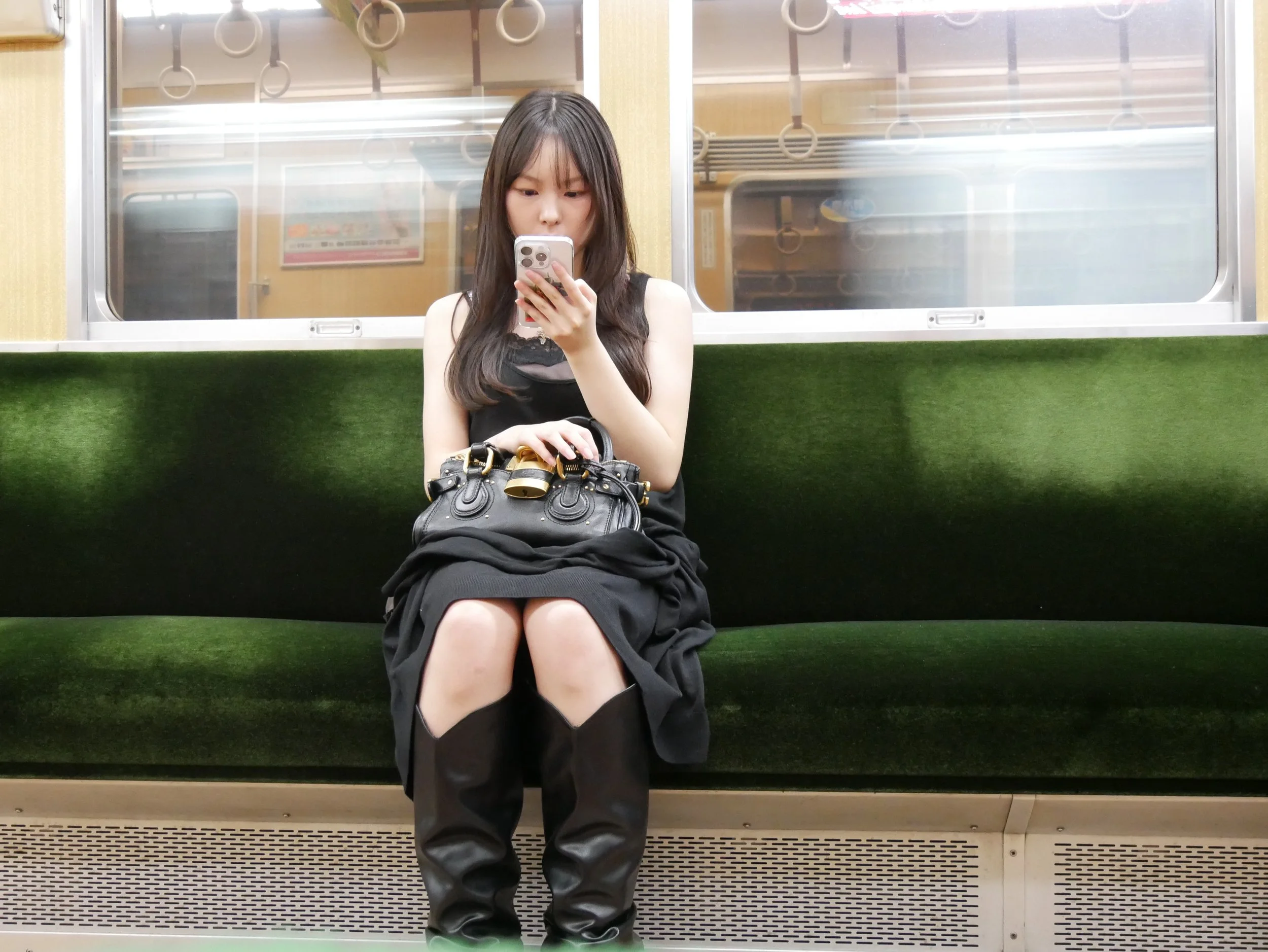 one green seat - 2026 - Digital photograph