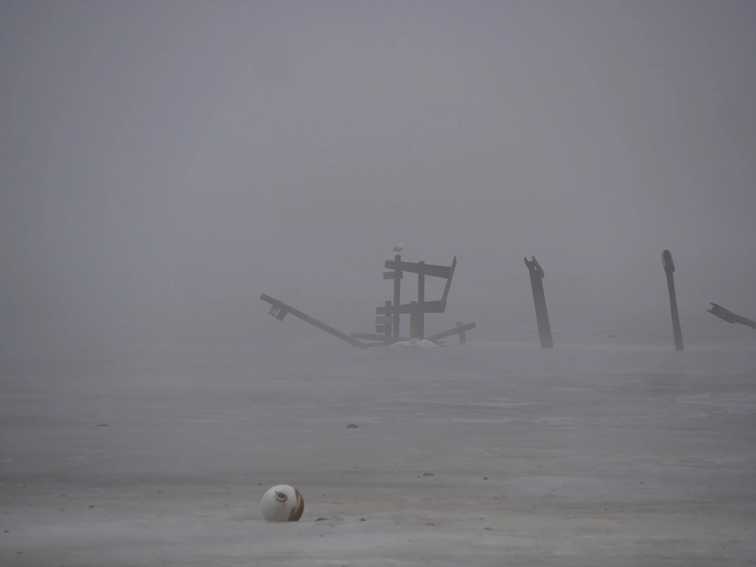 buoy on ice - 2025 - Digital photograph