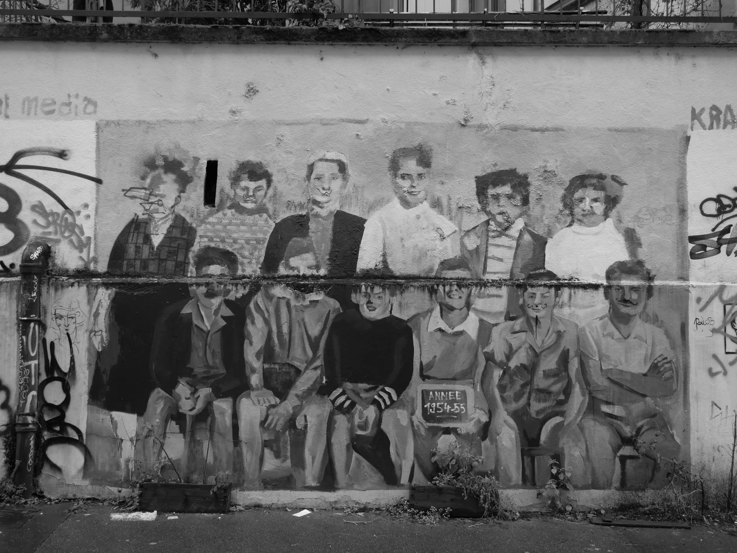 peinture de groupe rue Célu - 2025 - Digital photograph