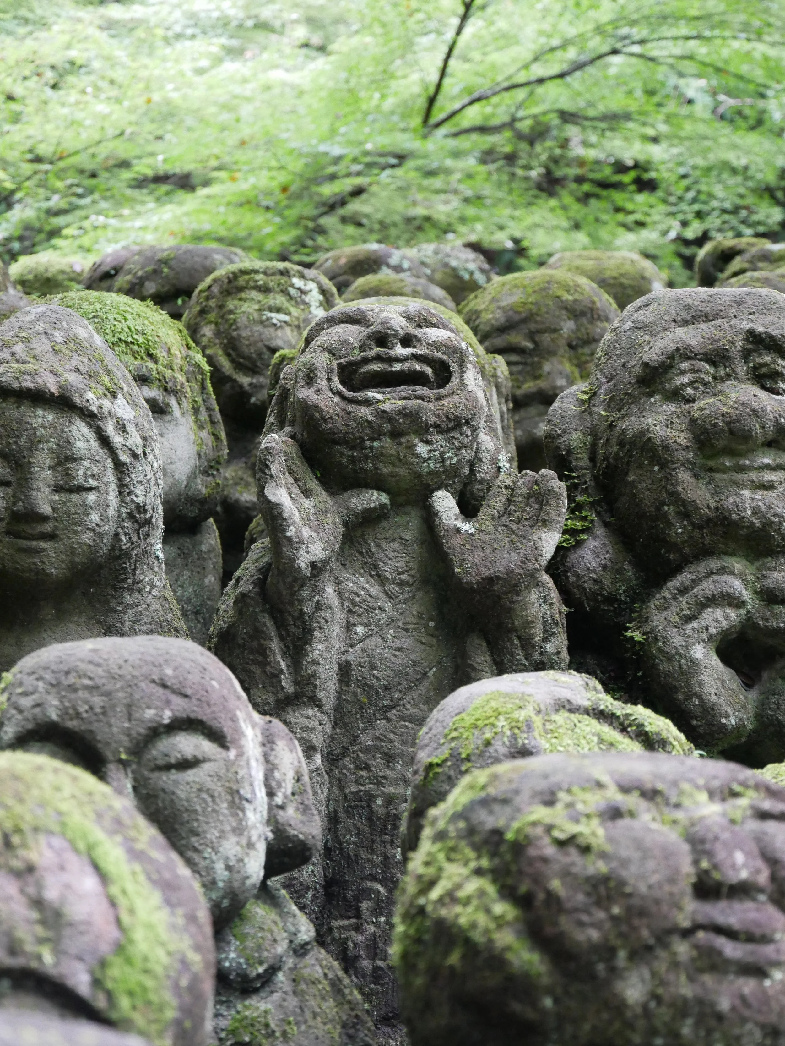 statues in Otagi Nenbutsu-ji - 2026 - Digital photograph