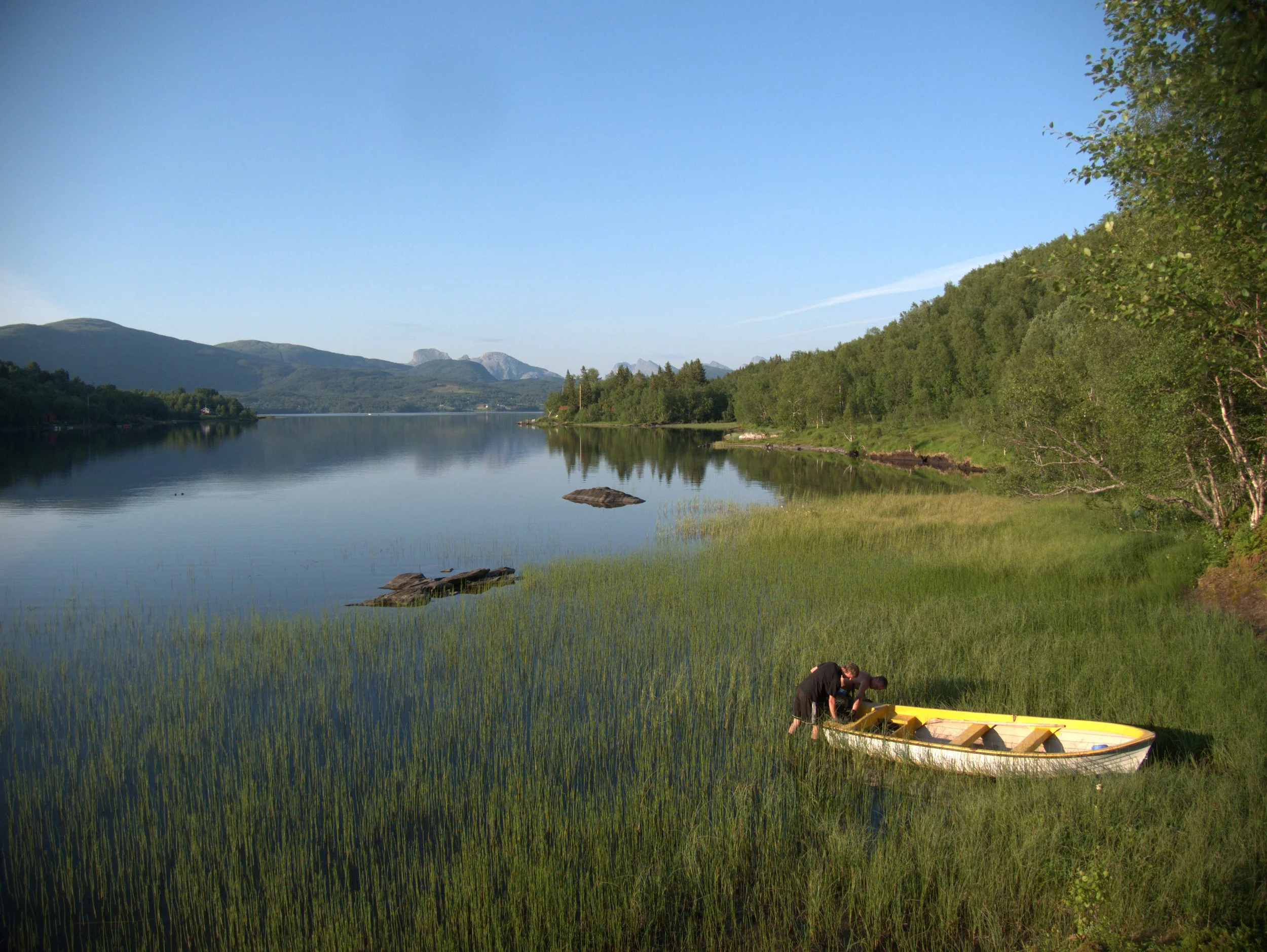 the boys taking the boat out - 2025 - Digital photograph