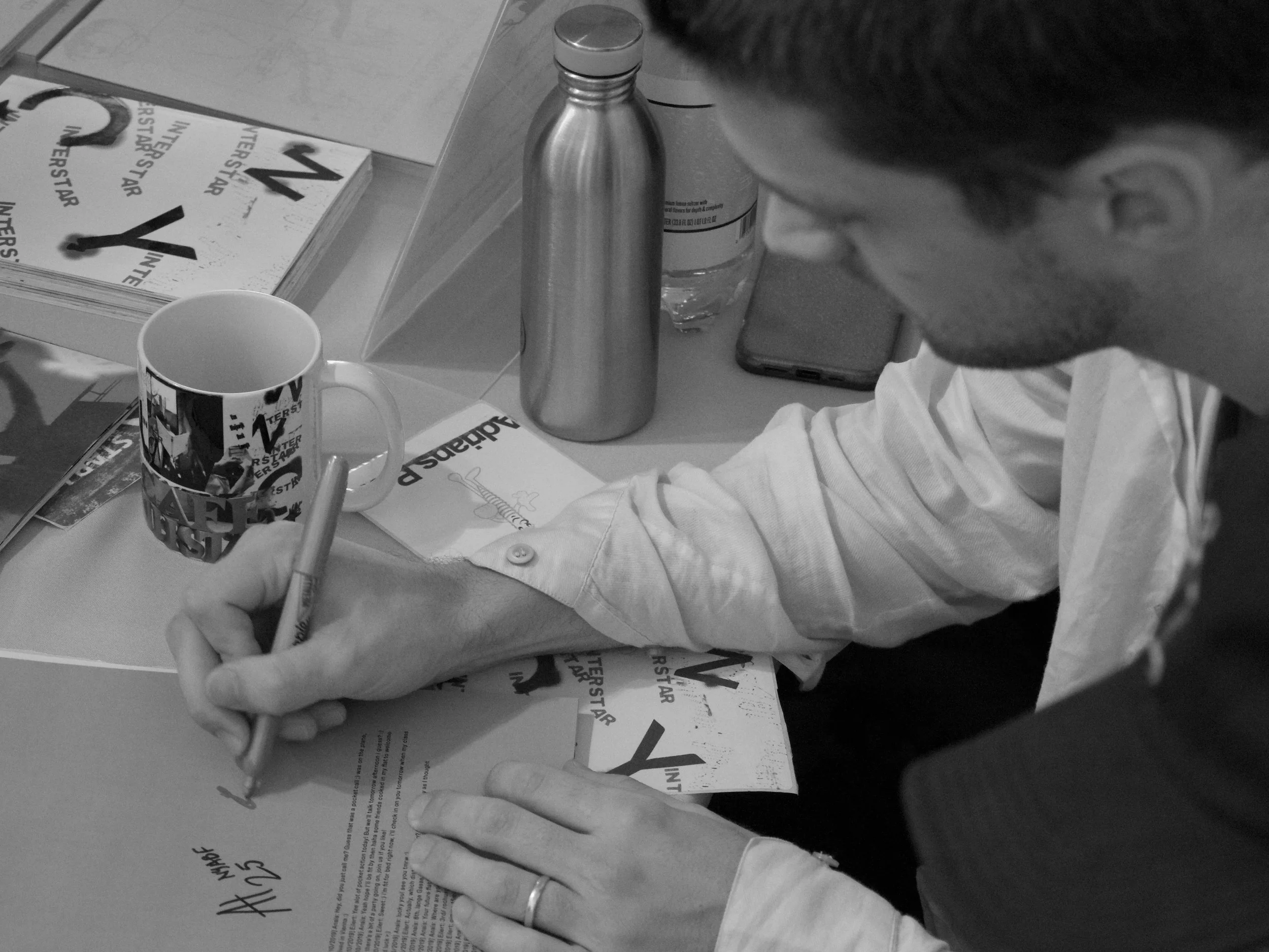 Eilert at the book signing - 2025 - Digital photograph 