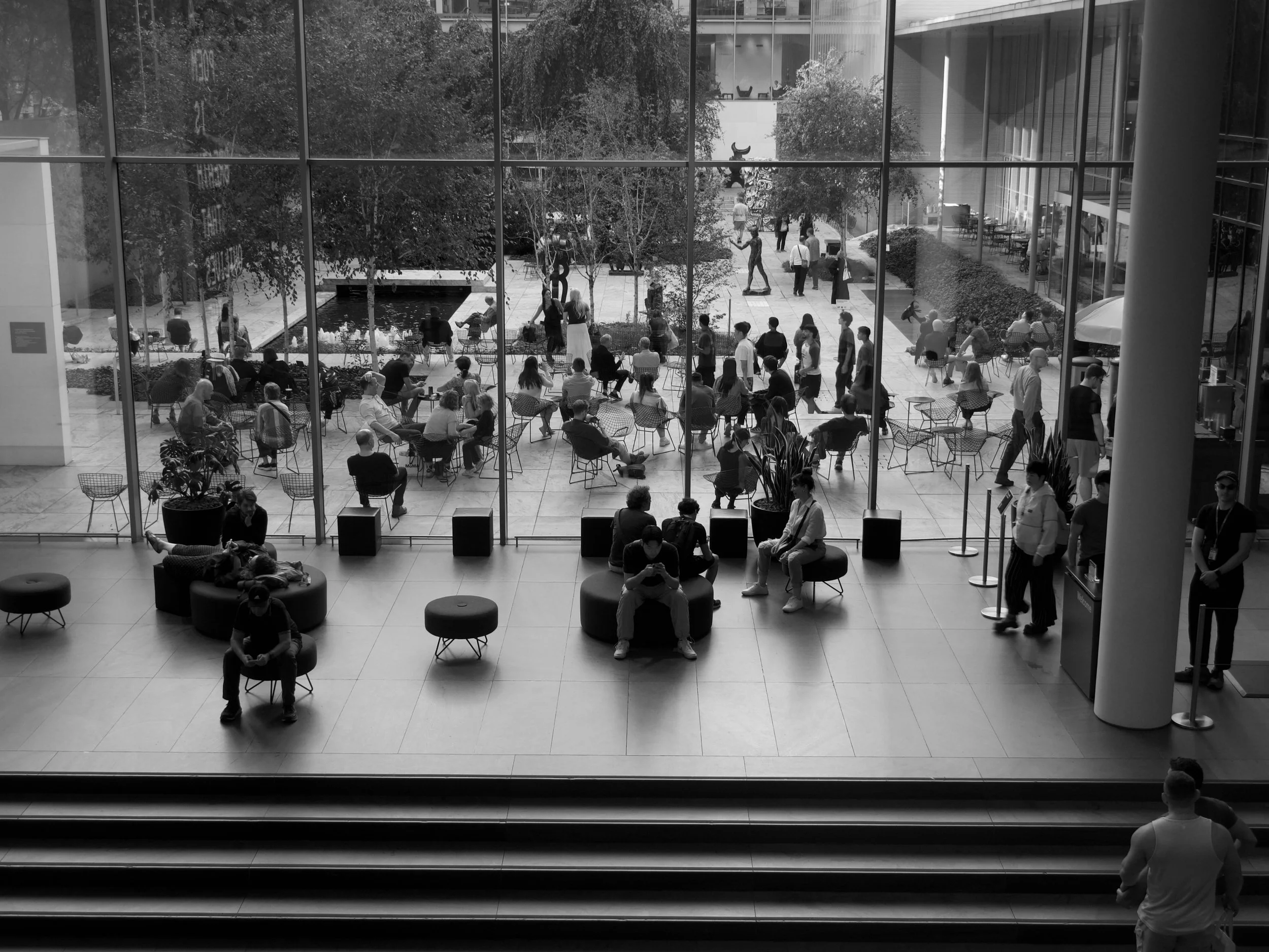 MoMa: flight of stairs to the terrace - 2025 - Digital photograph