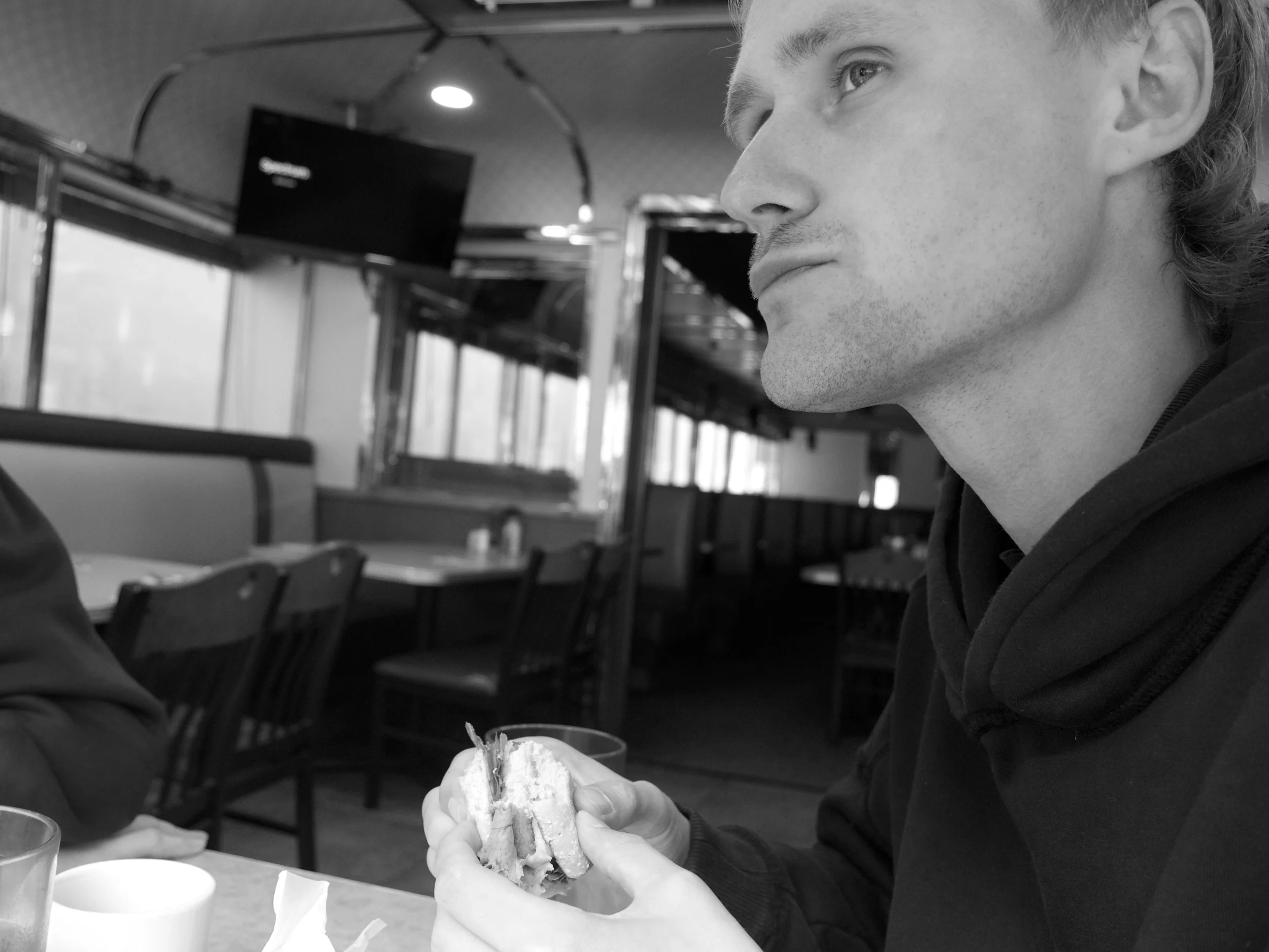 Joakim at the Diner - 2025 - Digital photograph