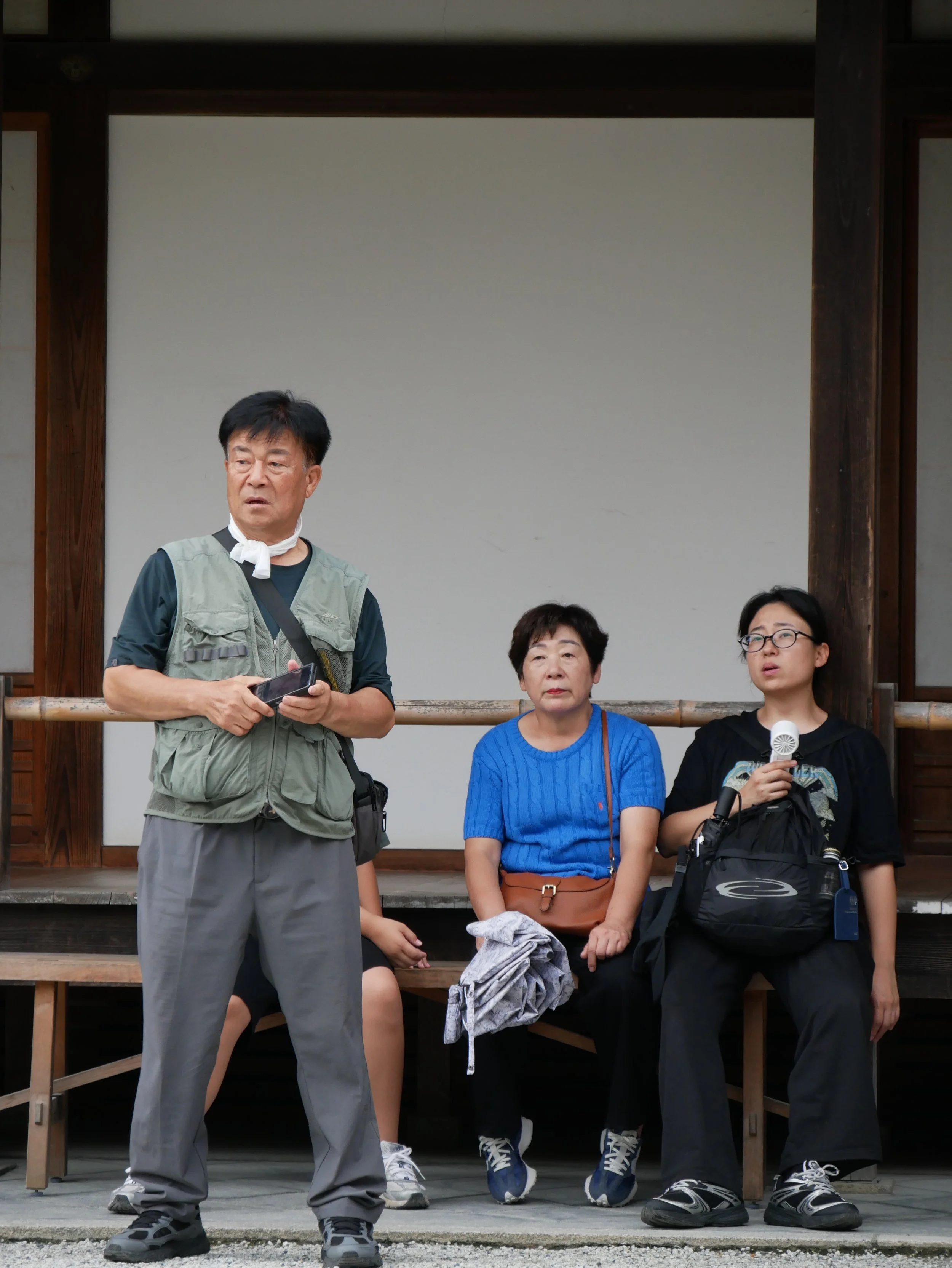 family caught in Tenryu-ji - 2026 - Digital photograph