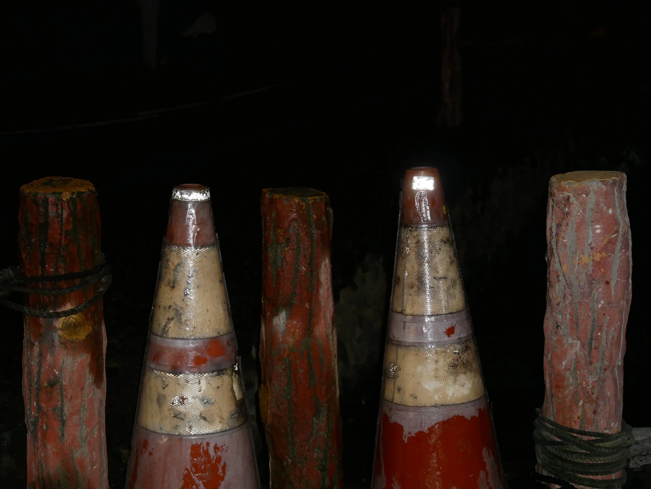 cones in Oshino Hakkai - 2026 - Digital photograph
