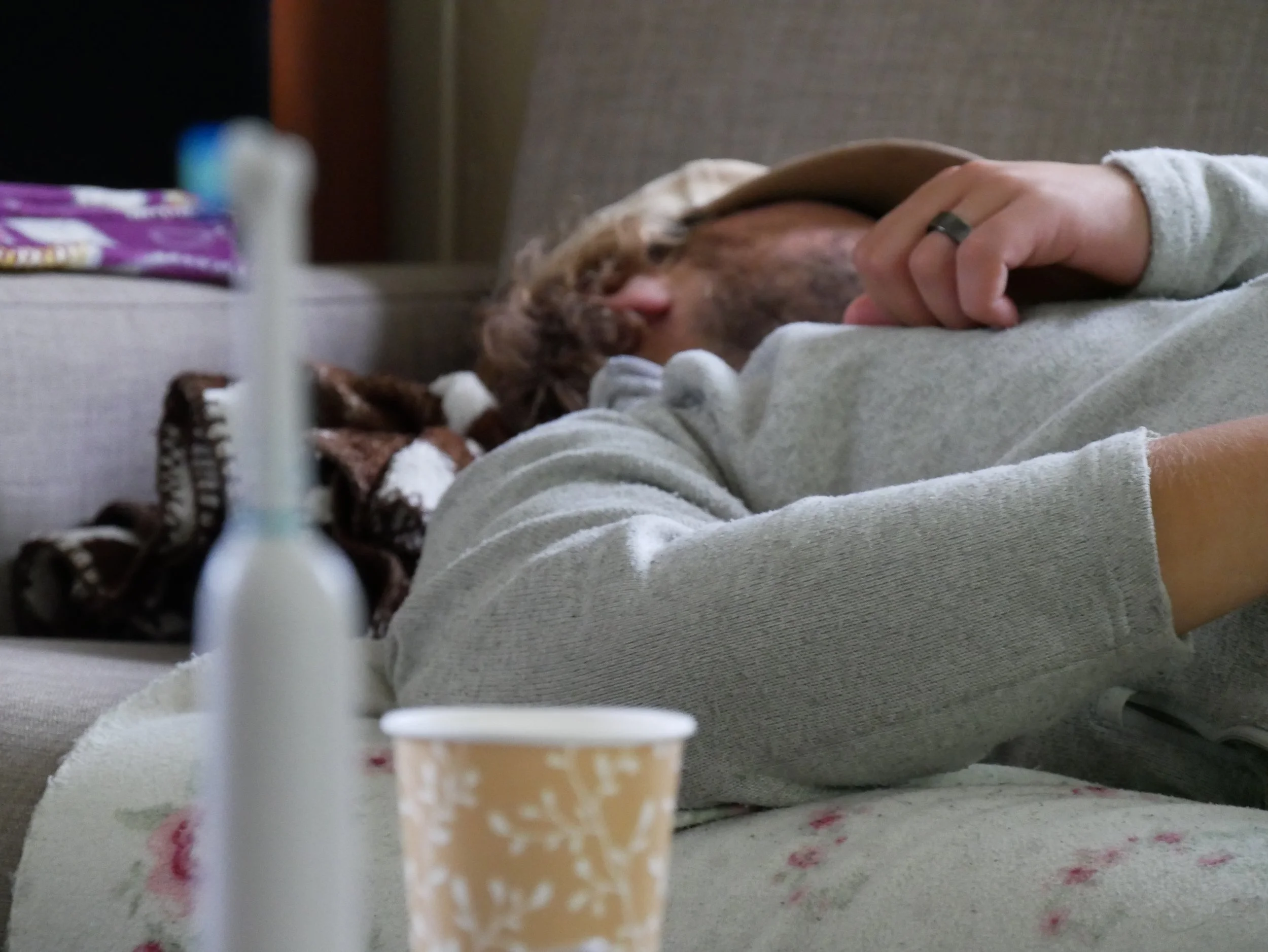 Niklas sleeping on the couch - 2026 - Digital photograph