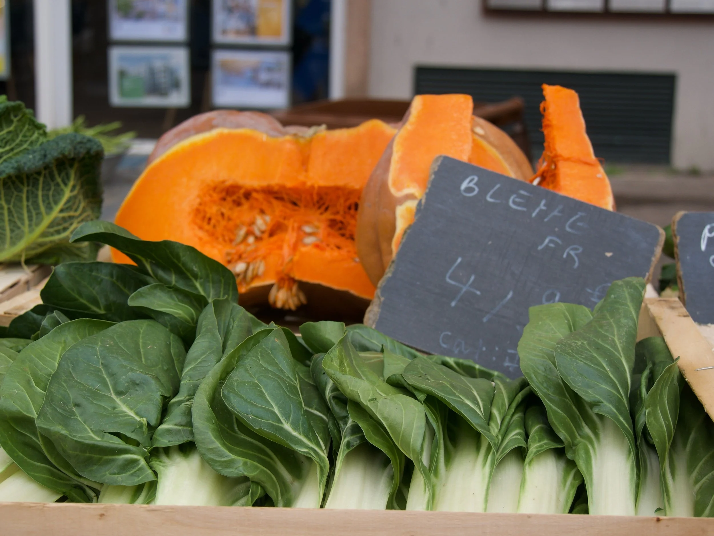 étalage de blettes et de courges - 2025 - Digital photograph
