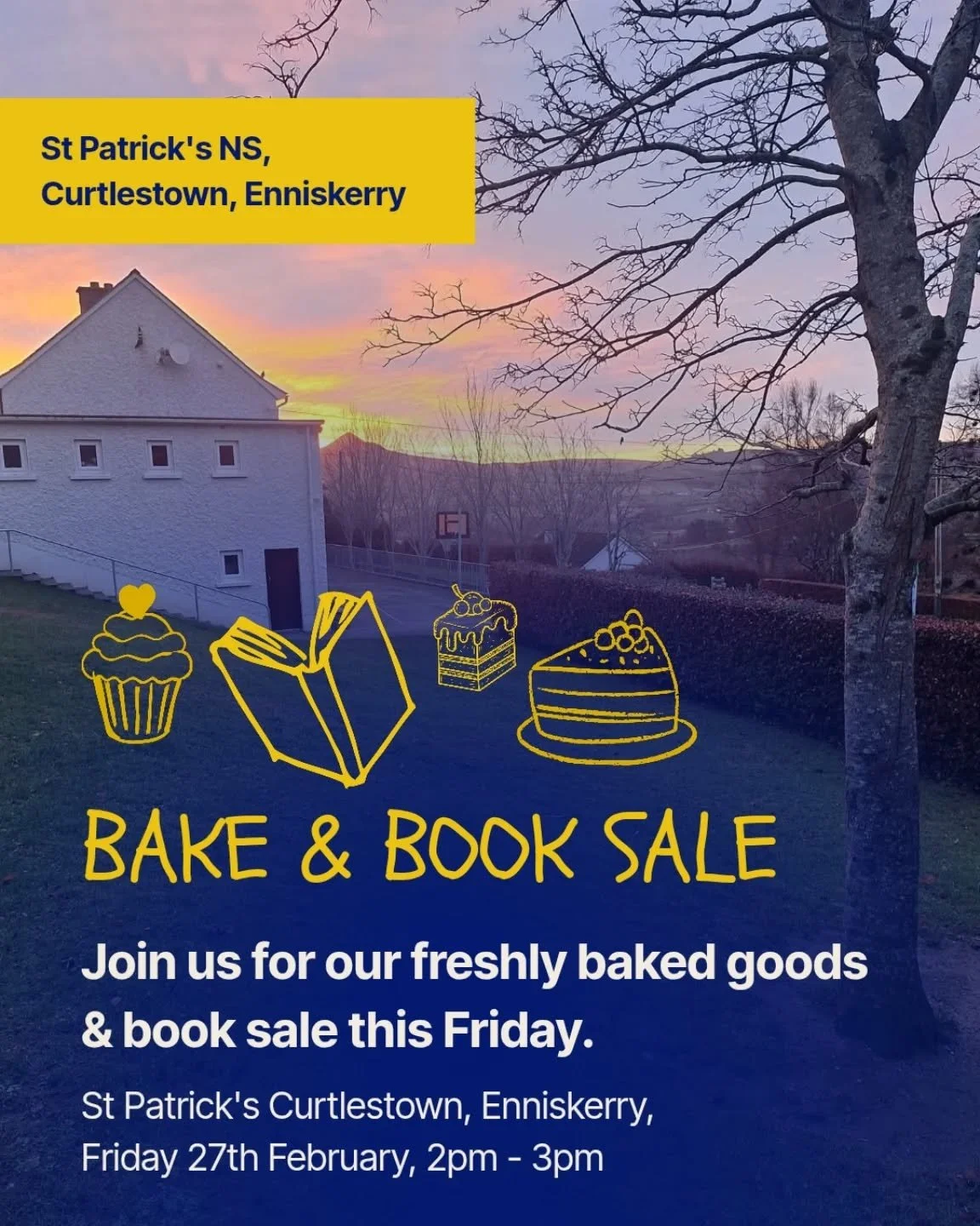 Our students are hosting a Bake &amp; Book Sale this Friday from 2&ndash;3pm! 

Pop up to say hello, treat yourself to some delicious homemade cakes, and browse a selection of our favourite books! 

If you&rsquo;re a parent in the area, this is a lov