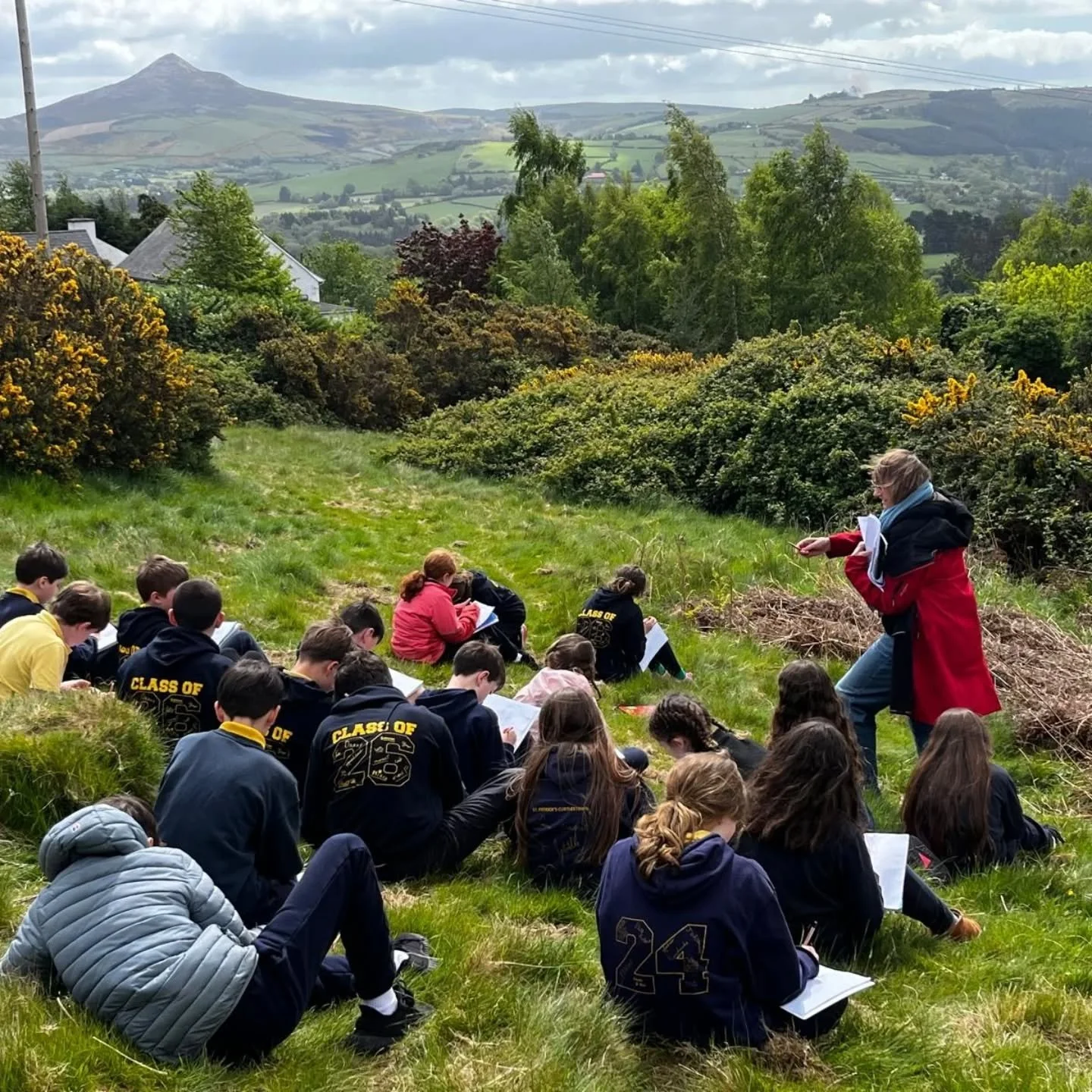 We were delighted to be joined by Author and Poet Nell Regan for a poetry workshop as part of Thirty-Six Views of the Sugarloaf at the @mermaidartscentre.

Thirty-Six Views of the Sugarloaf is funded by @artscouncilireland and supported by @wicklowco