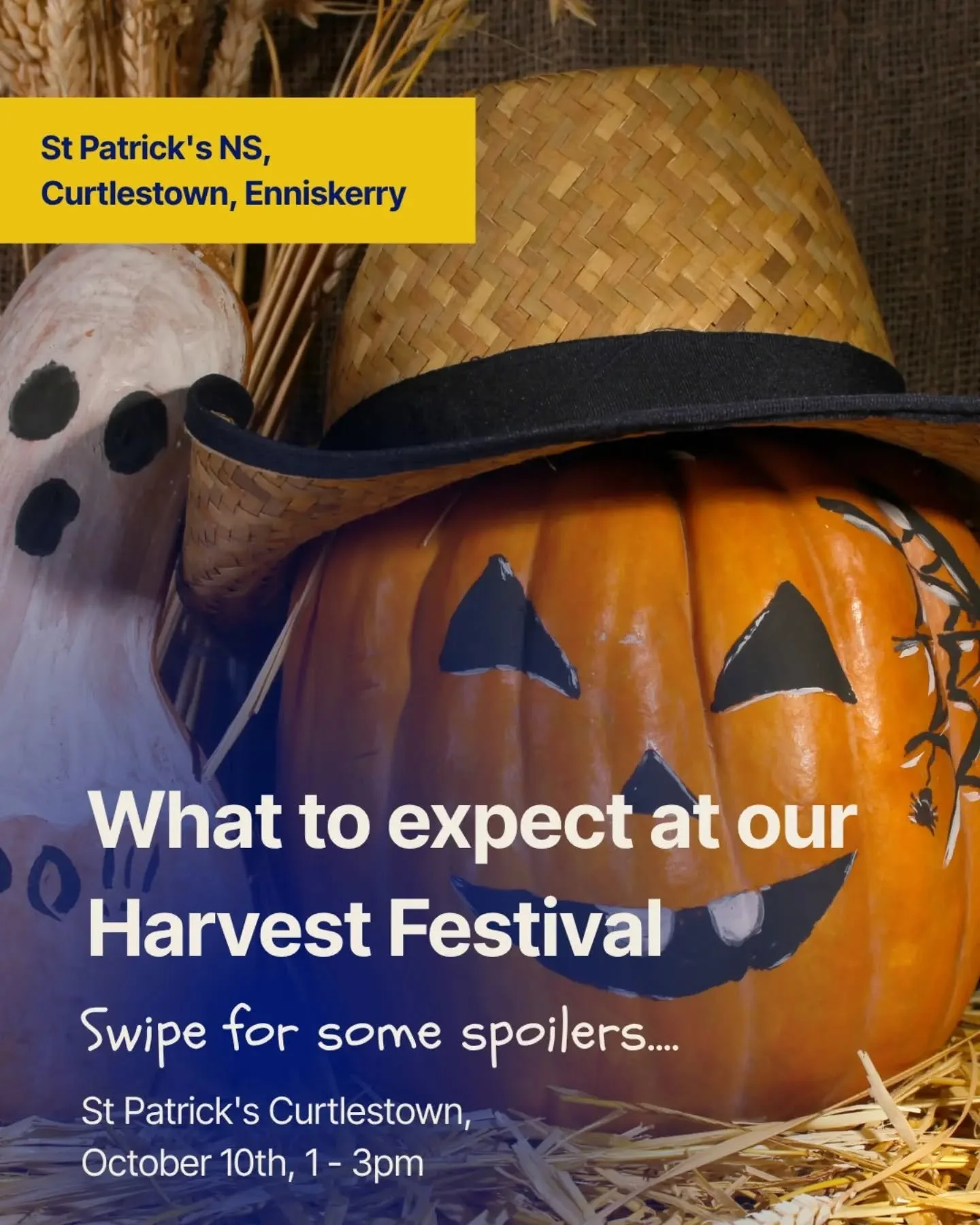 Less than one week to go to our Annual Harvest Festival 🎃

We are so looking forward to welcoming you back, the pumpkins have been picked, the hay has arrived and the scarecrows are looking good! 

We have parking available in the field before the s