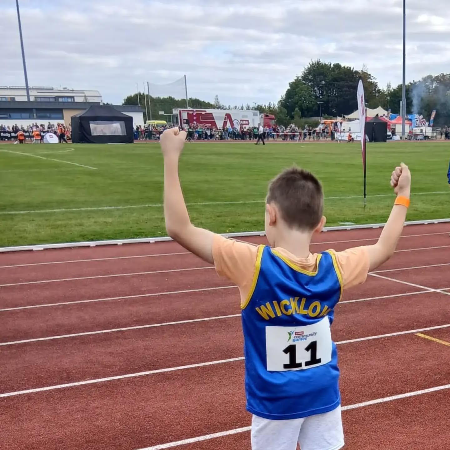 Very proud of one of our students this morning as he represented Wicklow in the National Final of the @cairncommunitygames! Not long now till you can run in the doors of the school in September 📅