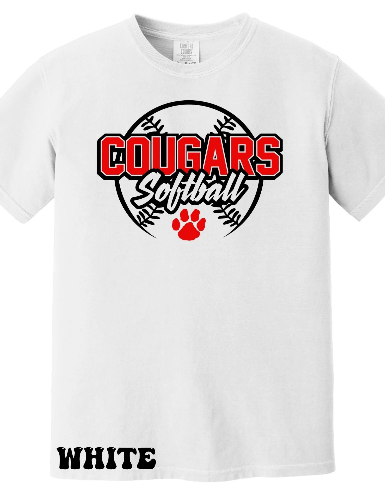 Cougars Softball Paw T-Shirt