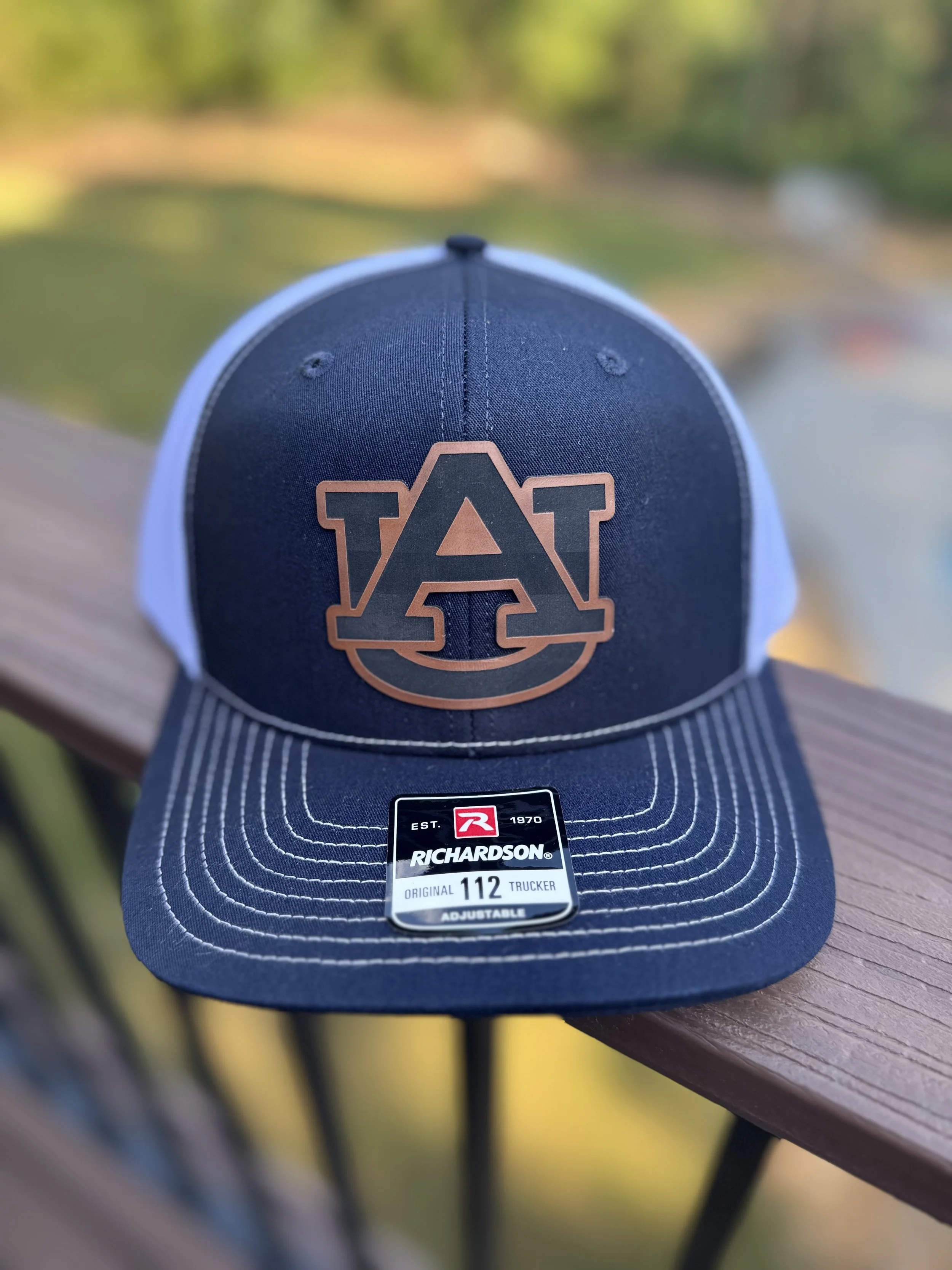Auburn Leather Patch Hat