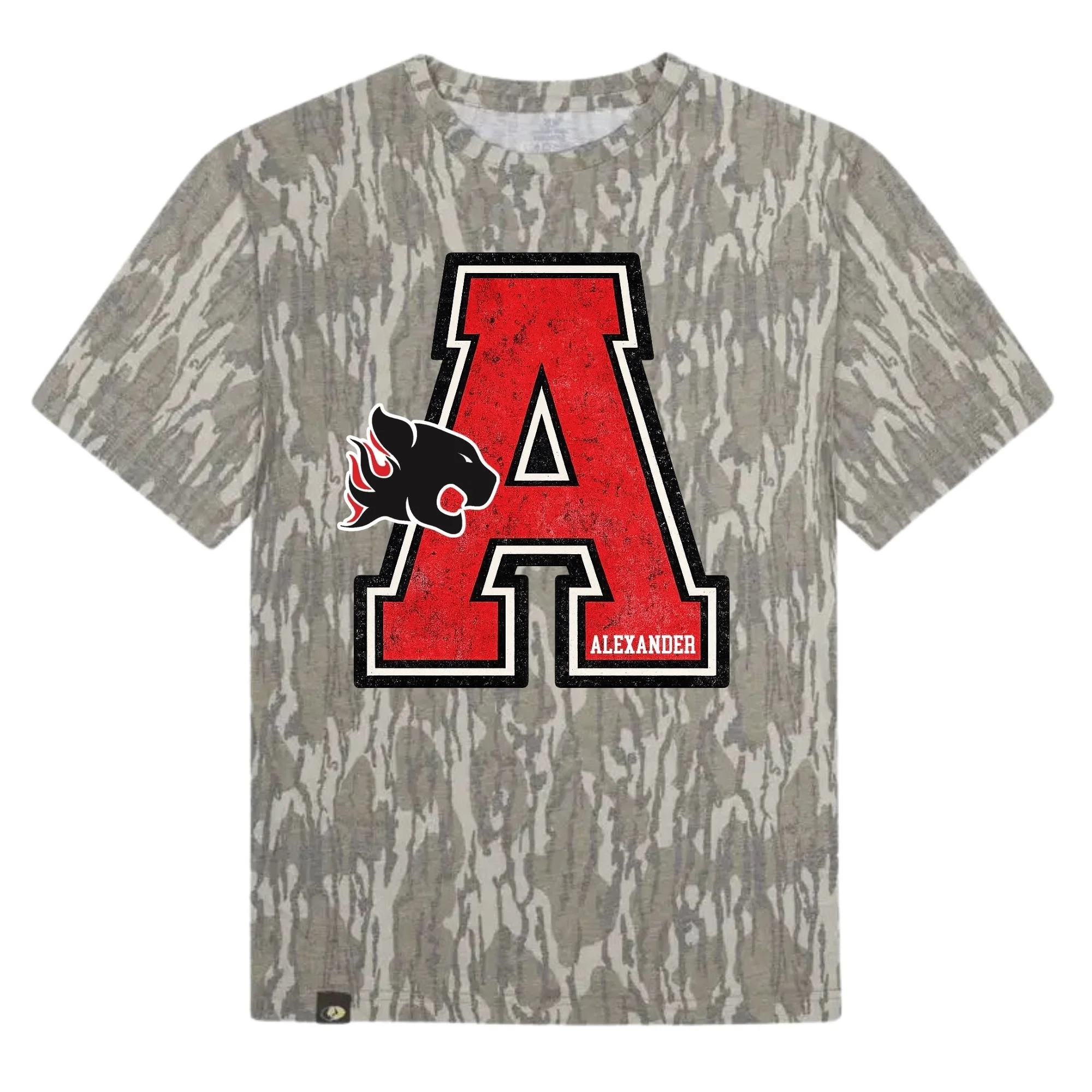 Varsity A Mossy Oak Camo T-Shirt