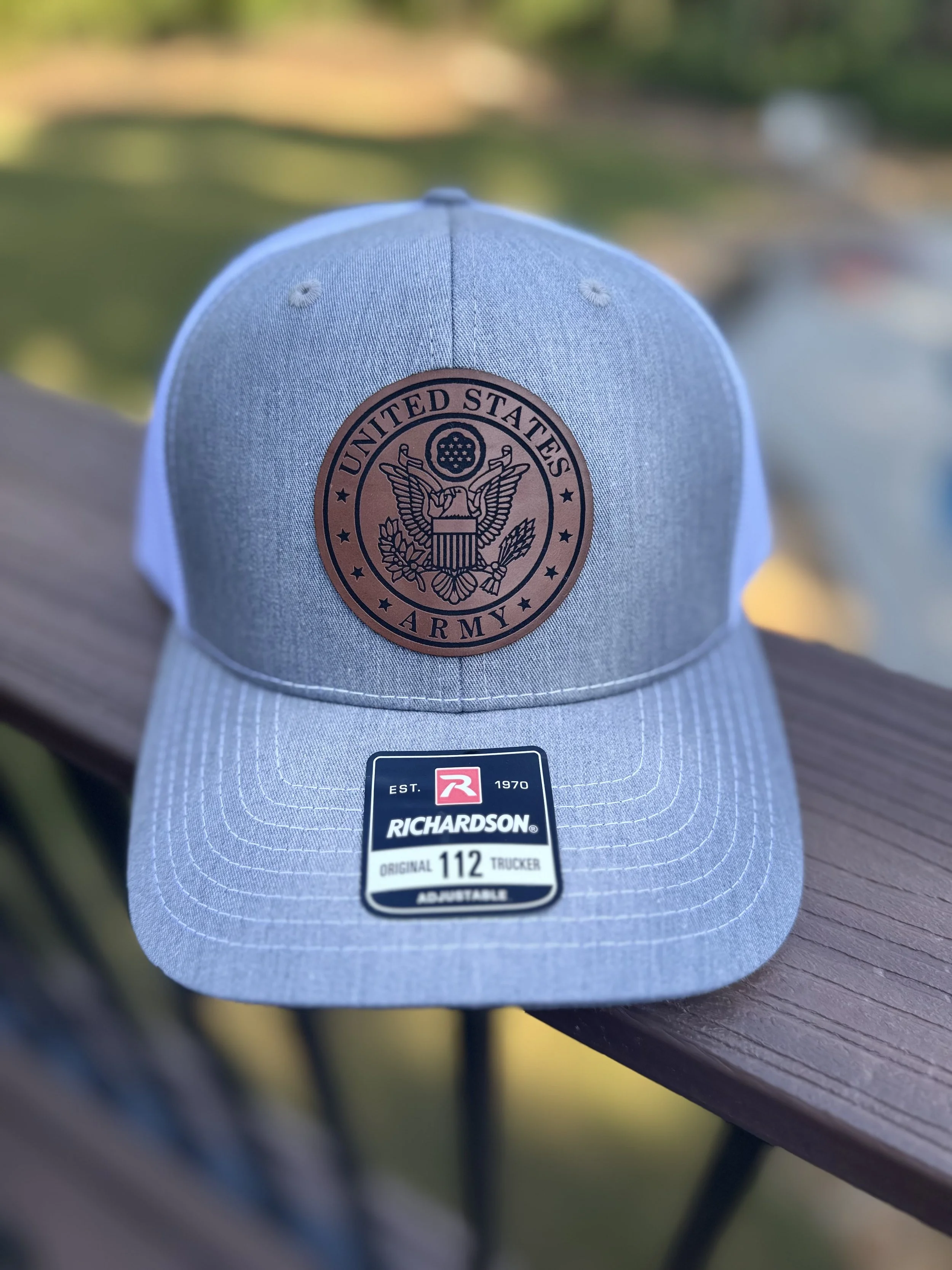 US Army Leather Patch Hat