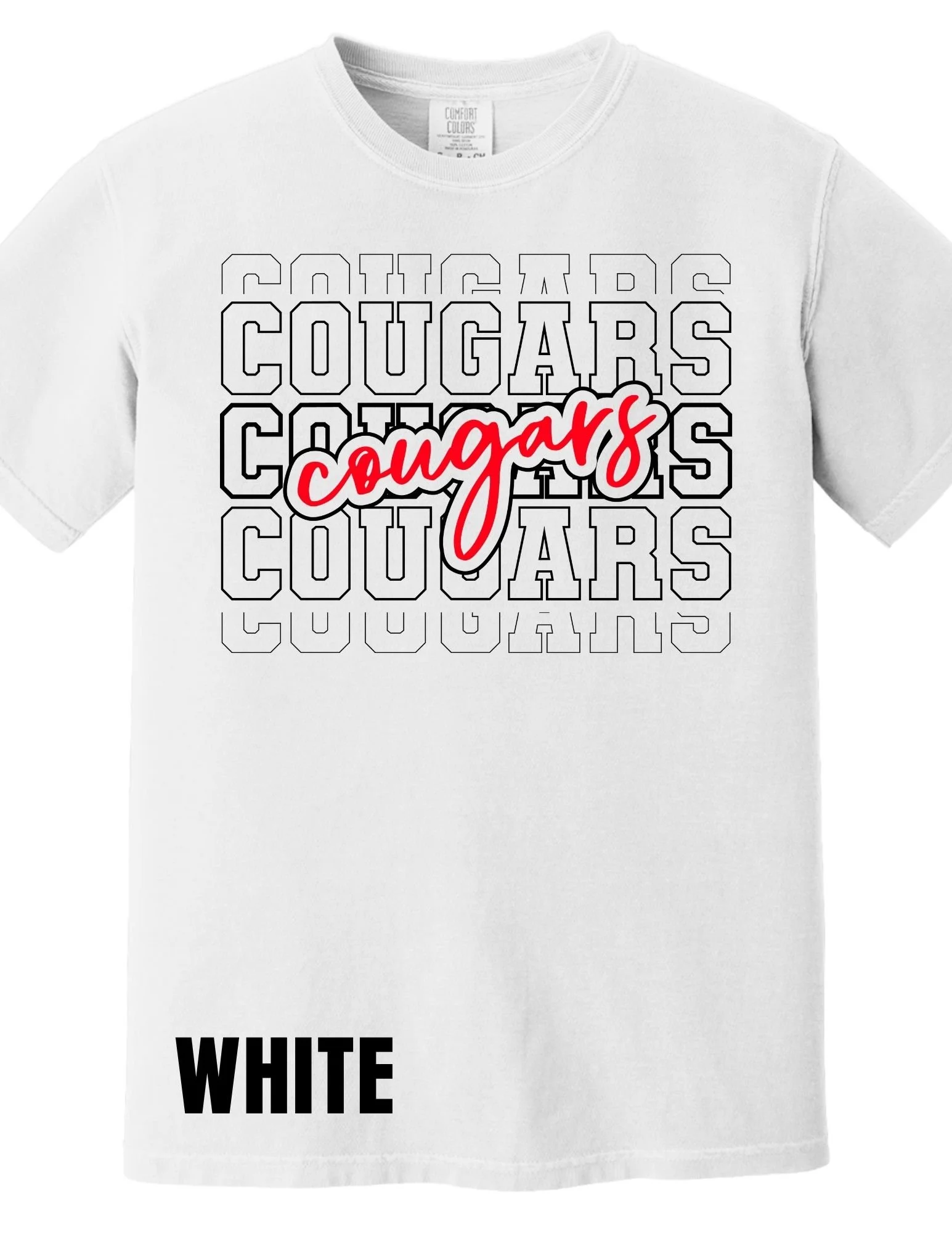 Cougars Stacked Logo T-Shirt
