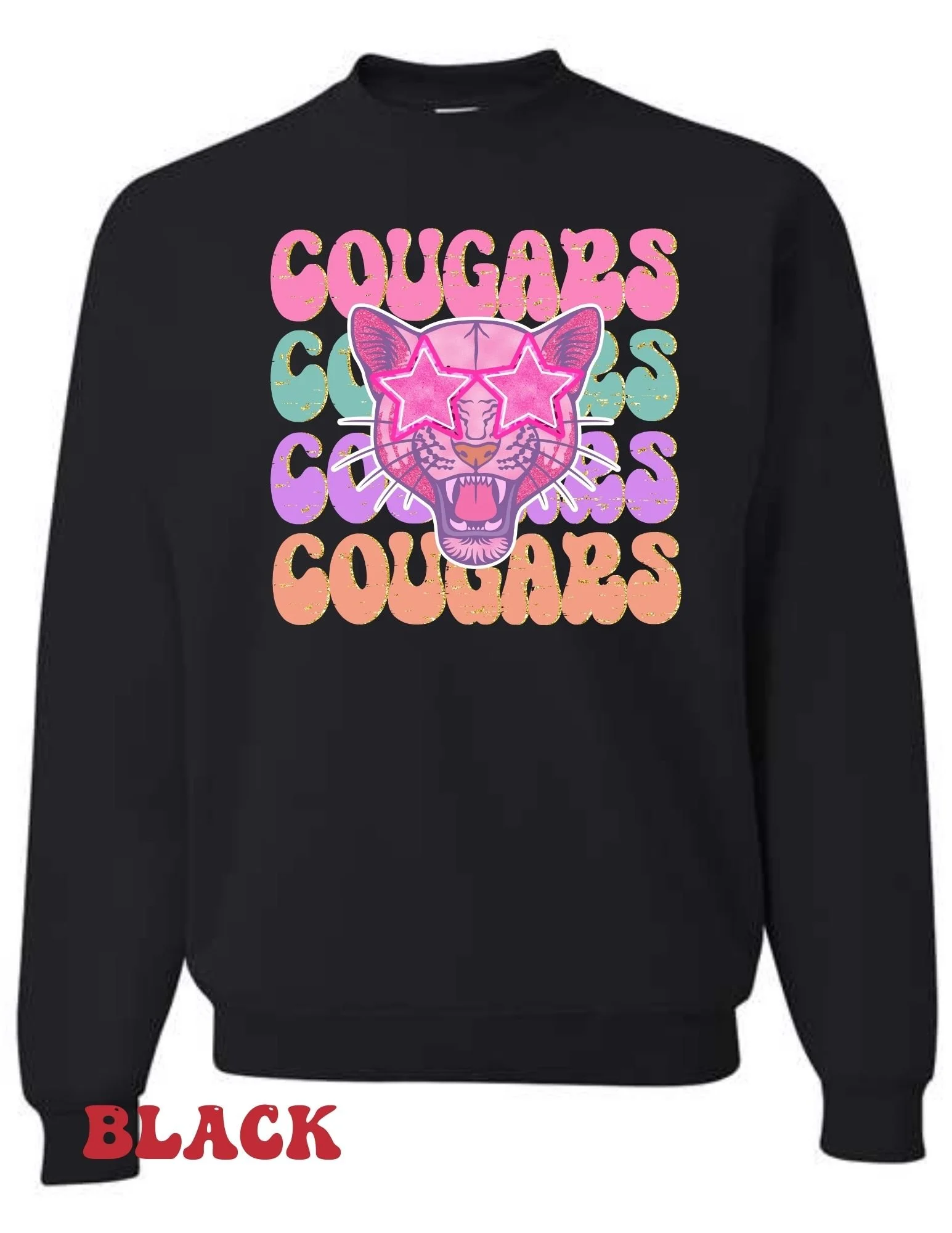 Pastel Cougars Crewneck Sweatshirt