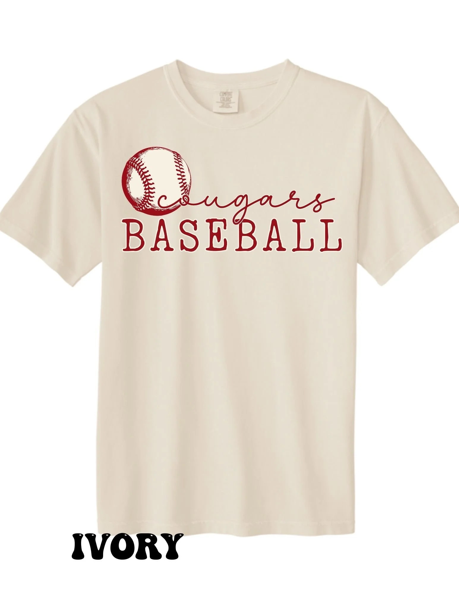 Retro Cougars Baseball T-Shirt