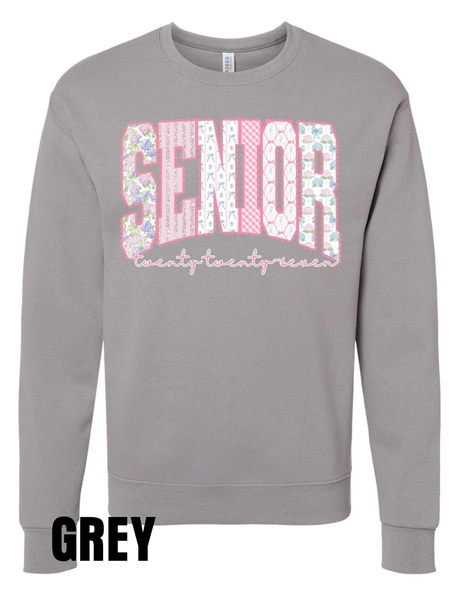 Pink Coquette Pastel Senior 2027 Crewneck Sweatshirt