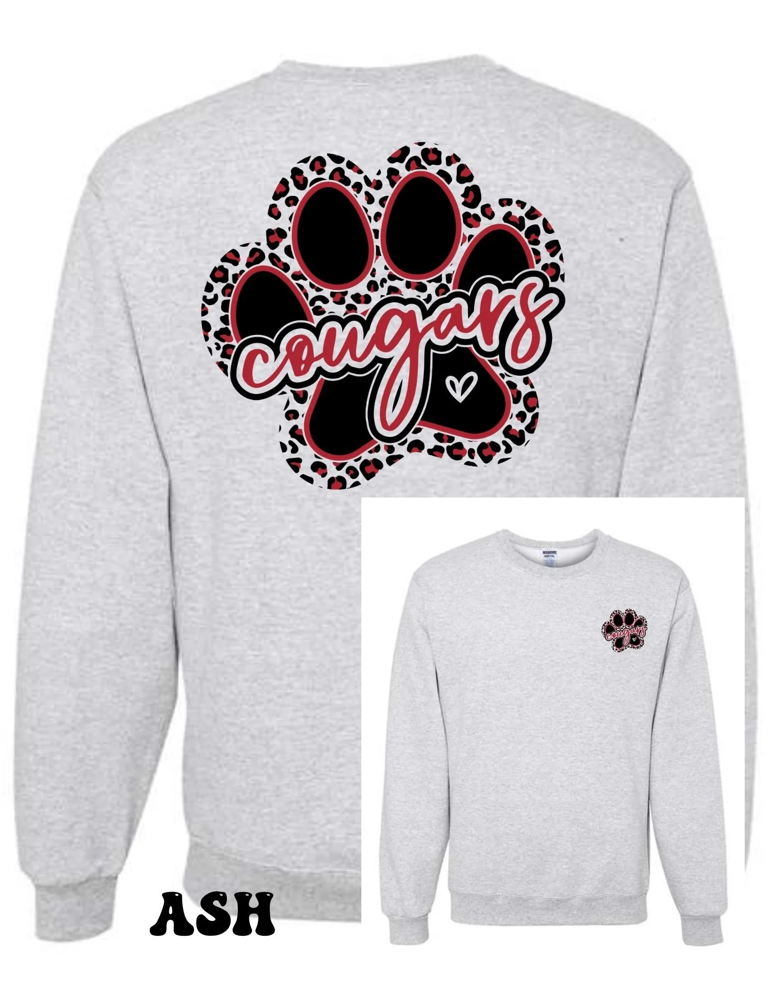 Cougar Paw Crewneck Sweatshirt